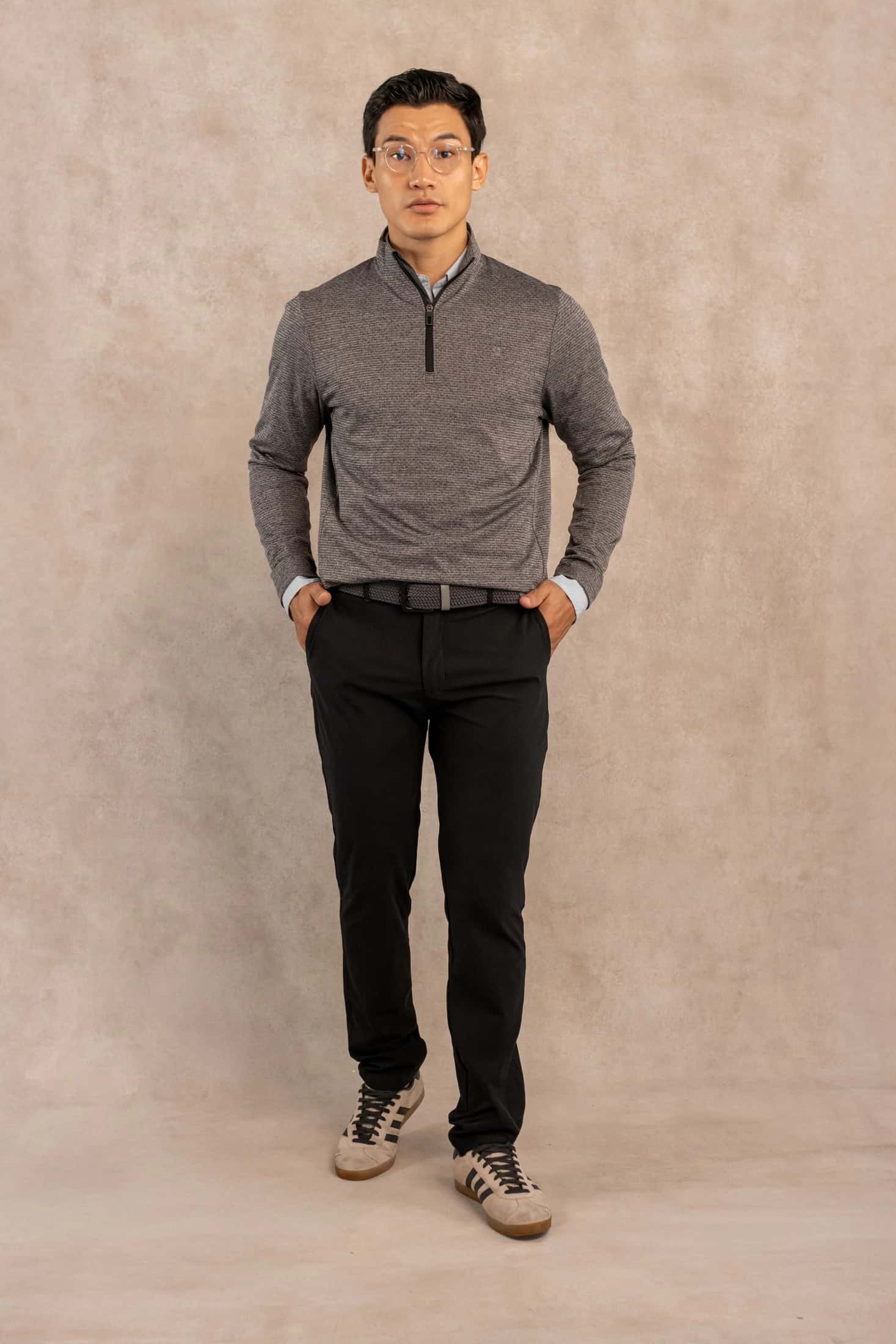 Halfzip Performance Gris Oscuro - miniatura 2