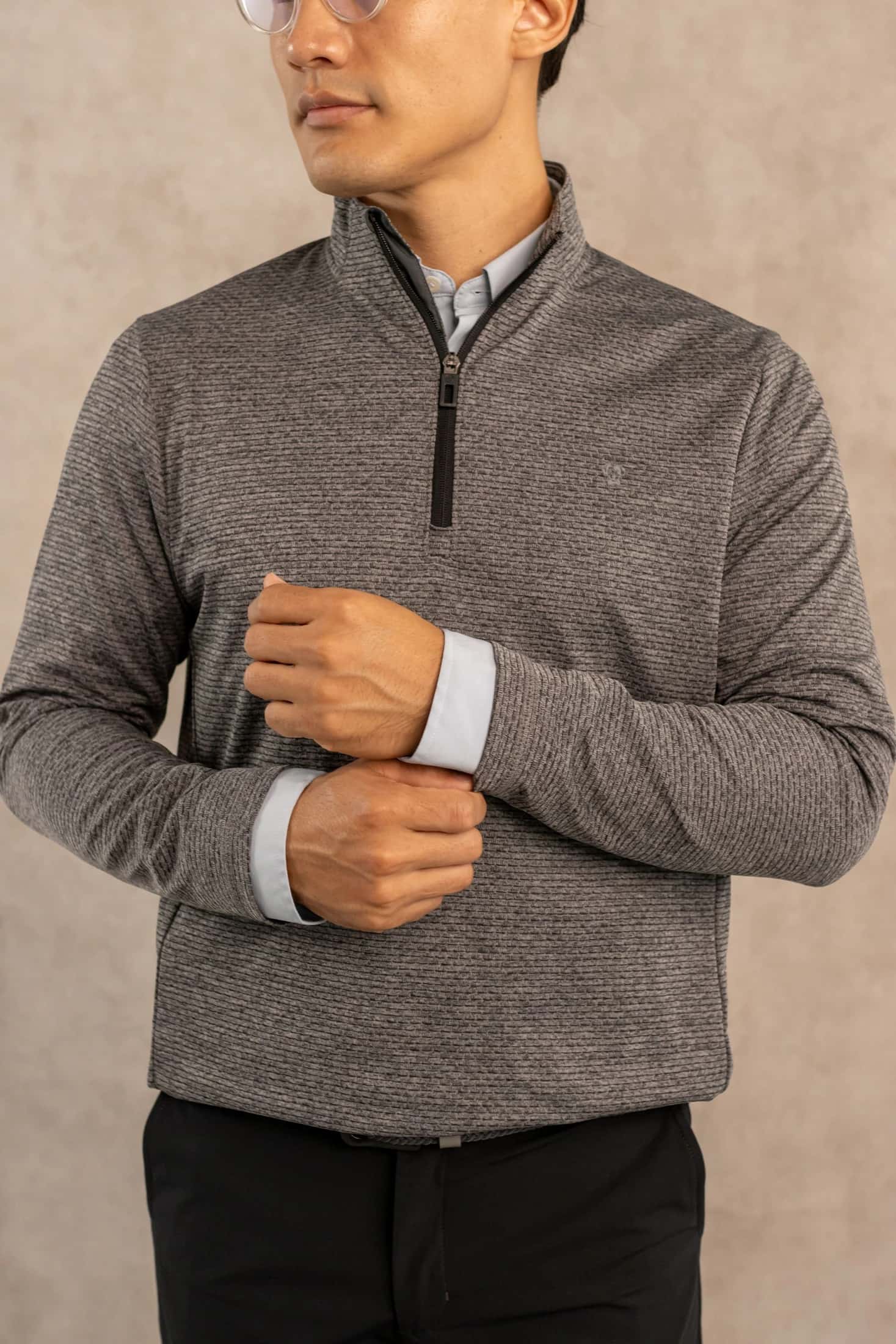 Halfzip Performance Gris Oscuro - miniatura 5