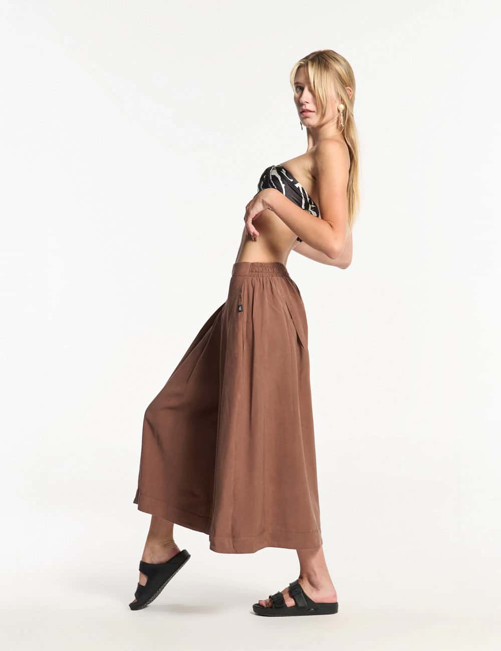 Pantalón Culotte Arcilla Mujer