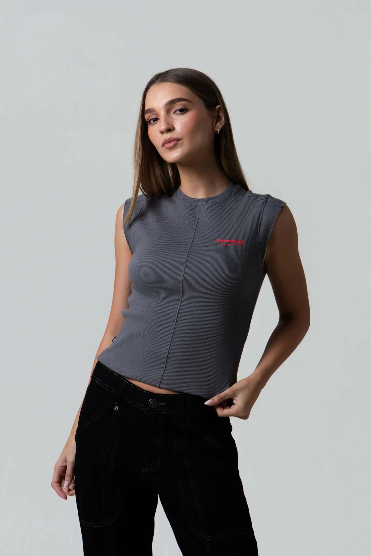CAMISETA MANGA CORTA COLOR GRIS CLR