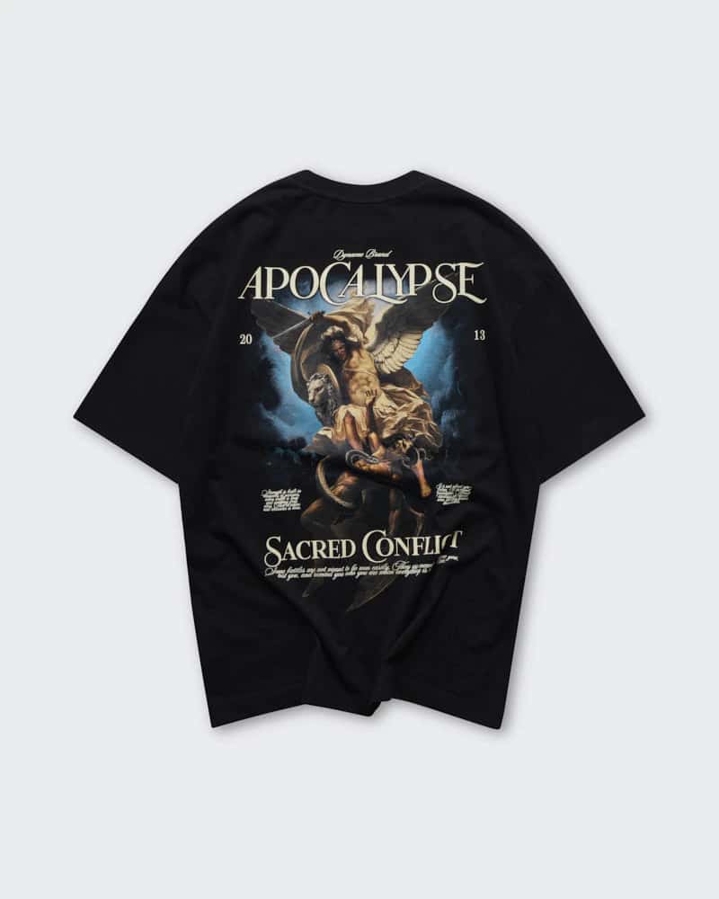 Camiseta Negra Oversize Apocalypse - miniatura 1