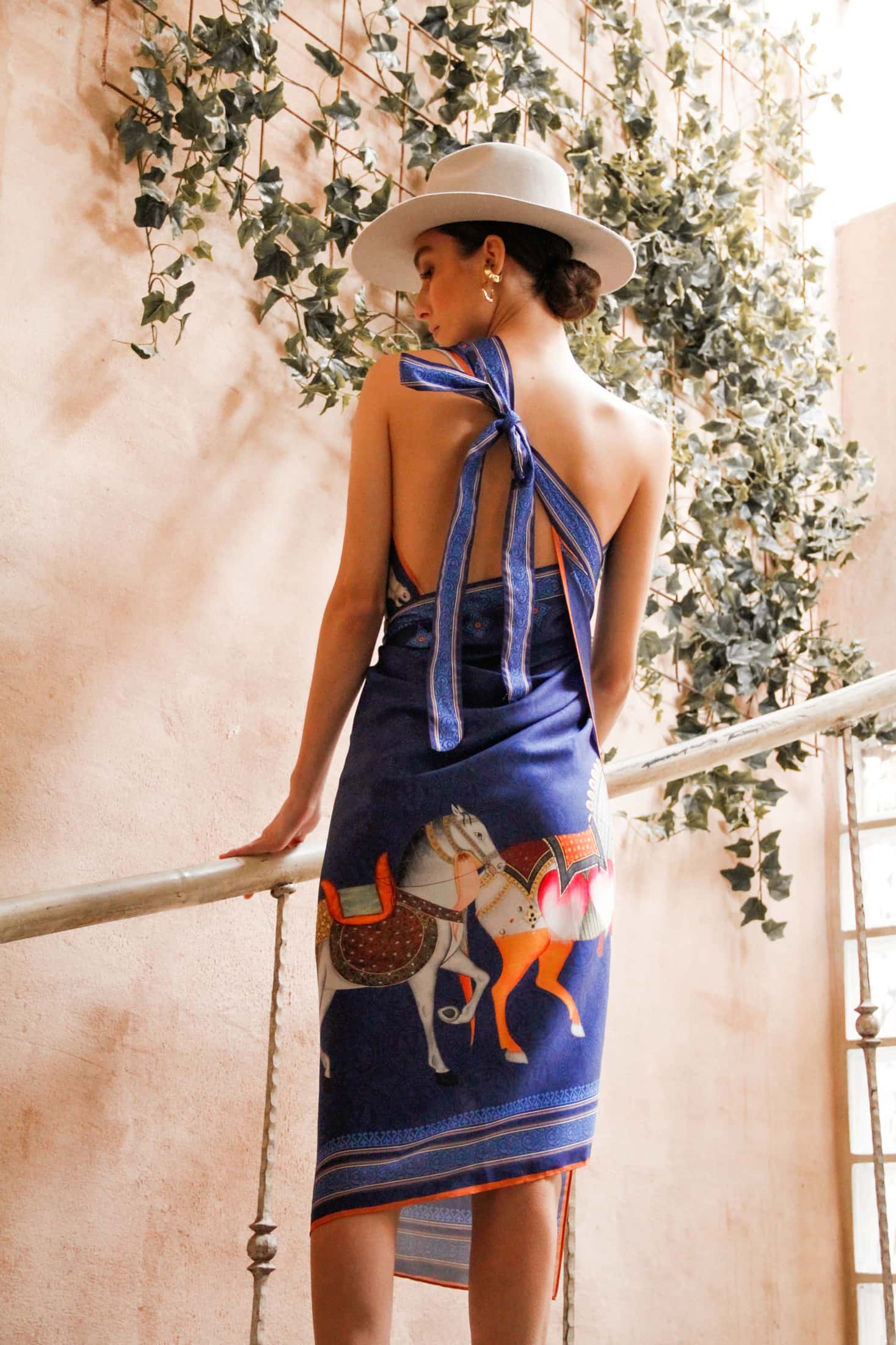 Sari Pallium, Azul/ Vestido - Falda - miniatura 8