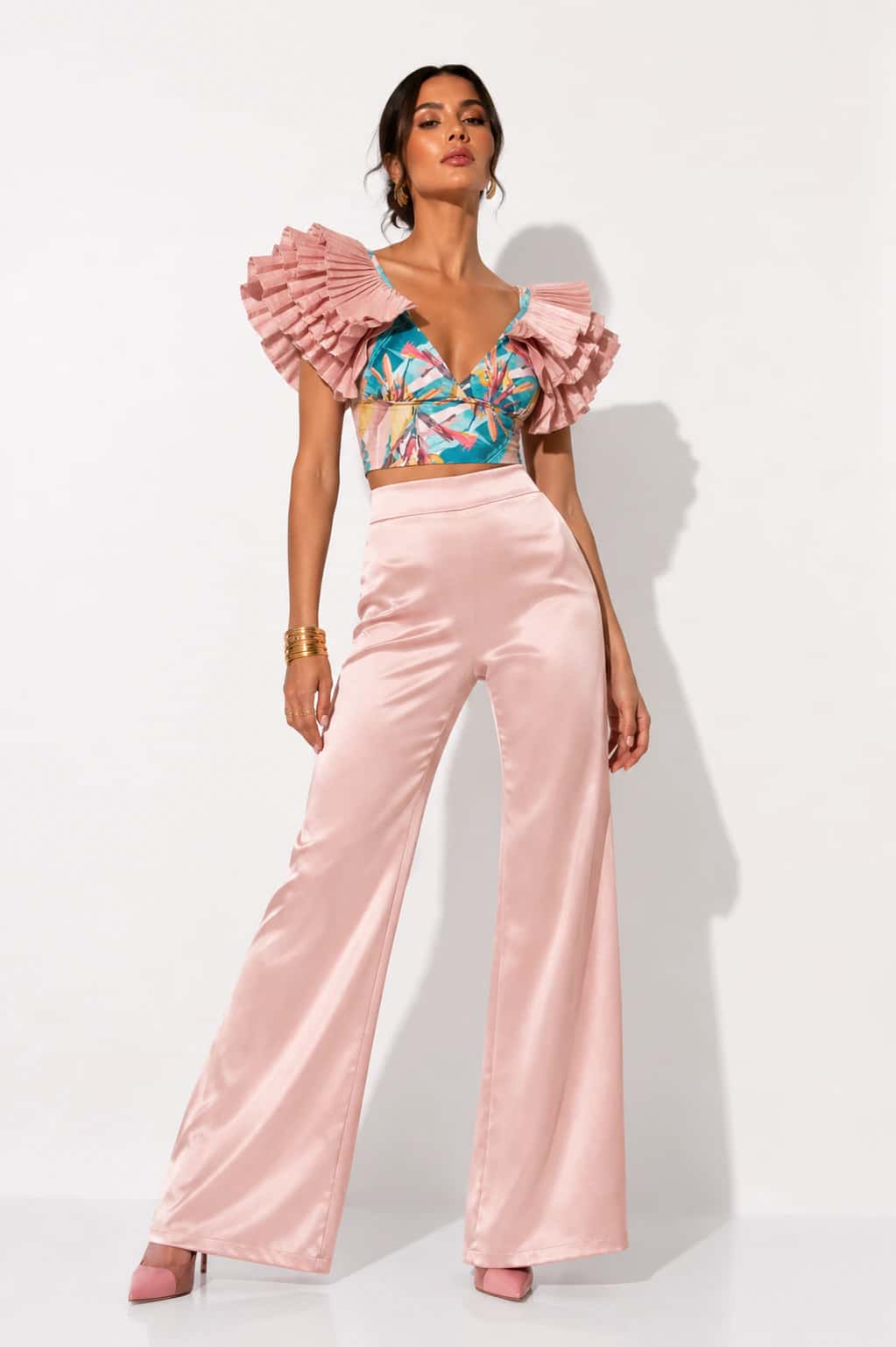Top Nao Palo De Rosa Estampado - miniatura 2