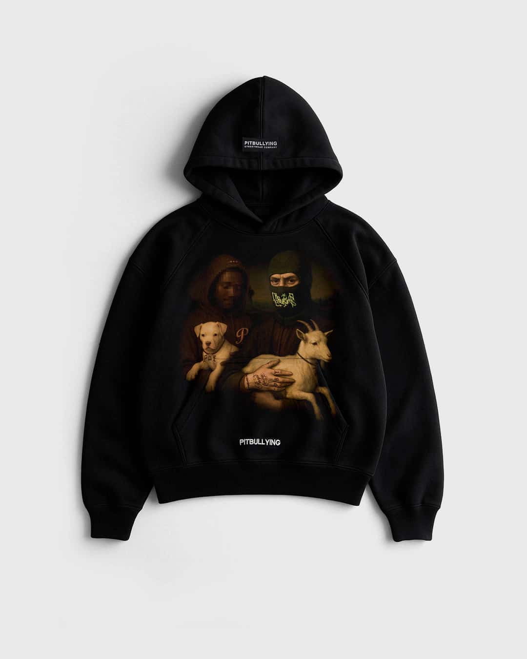 HOODIE OVERSIZE Goat Negro - miniatura 1
