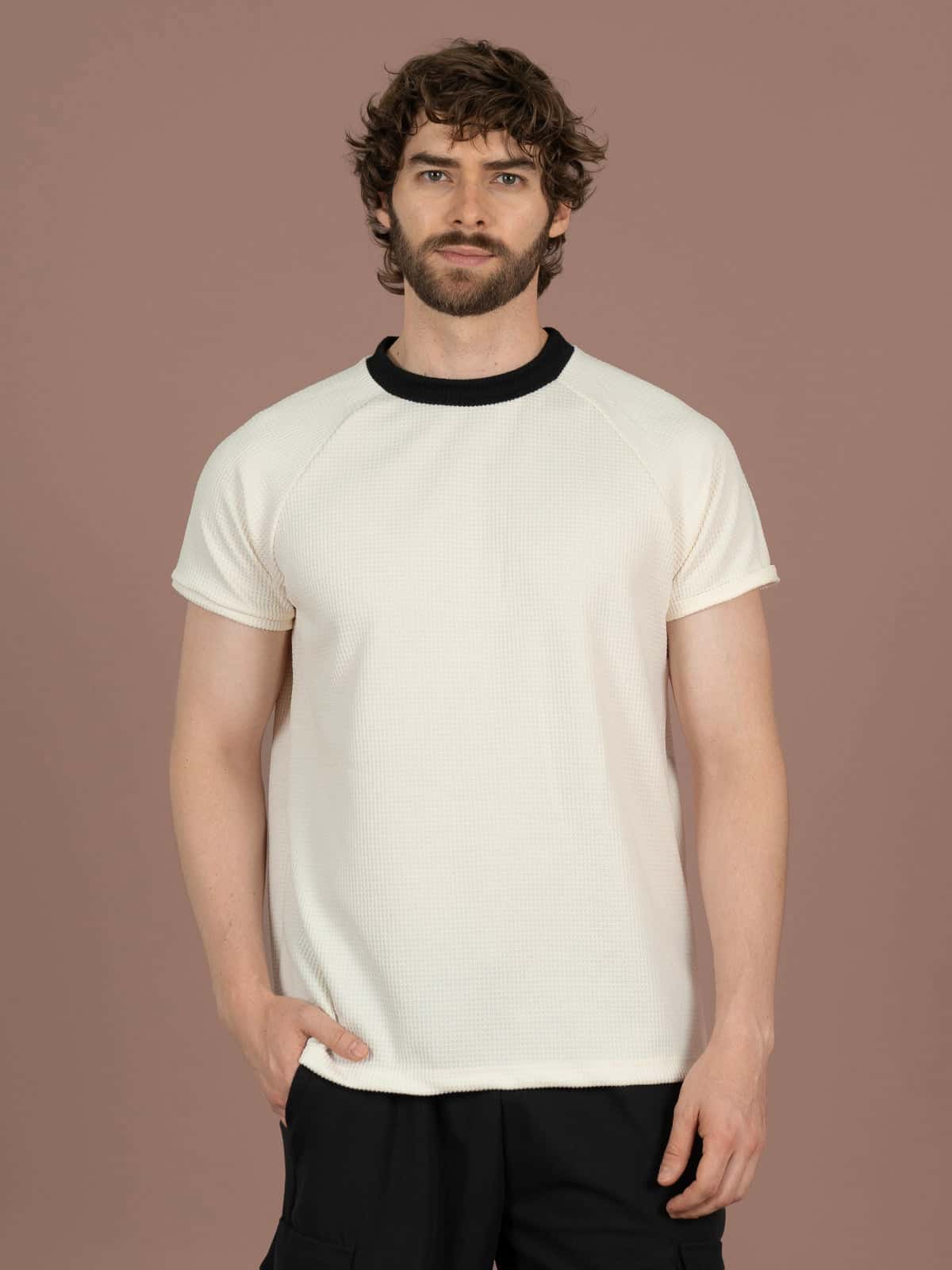 Camiseta hombre liam niza vainilla