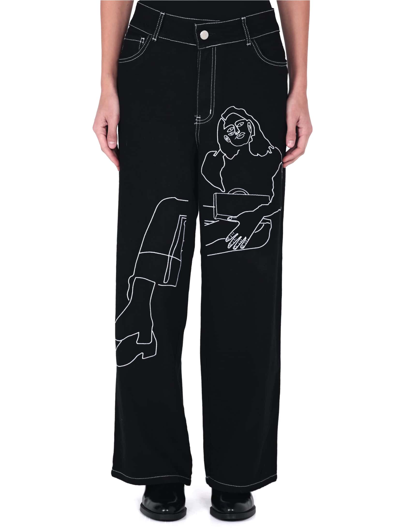 Pantalon Chava con Botas Negro