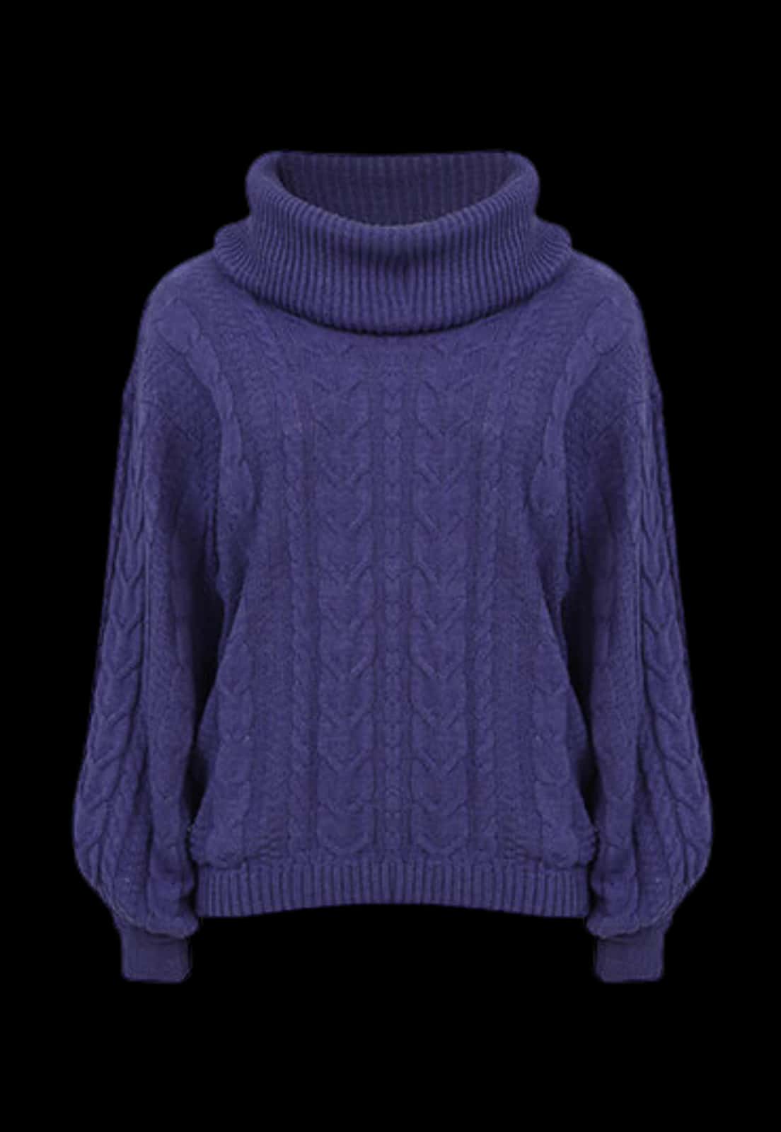 Sueter Trenza Cuello Alto