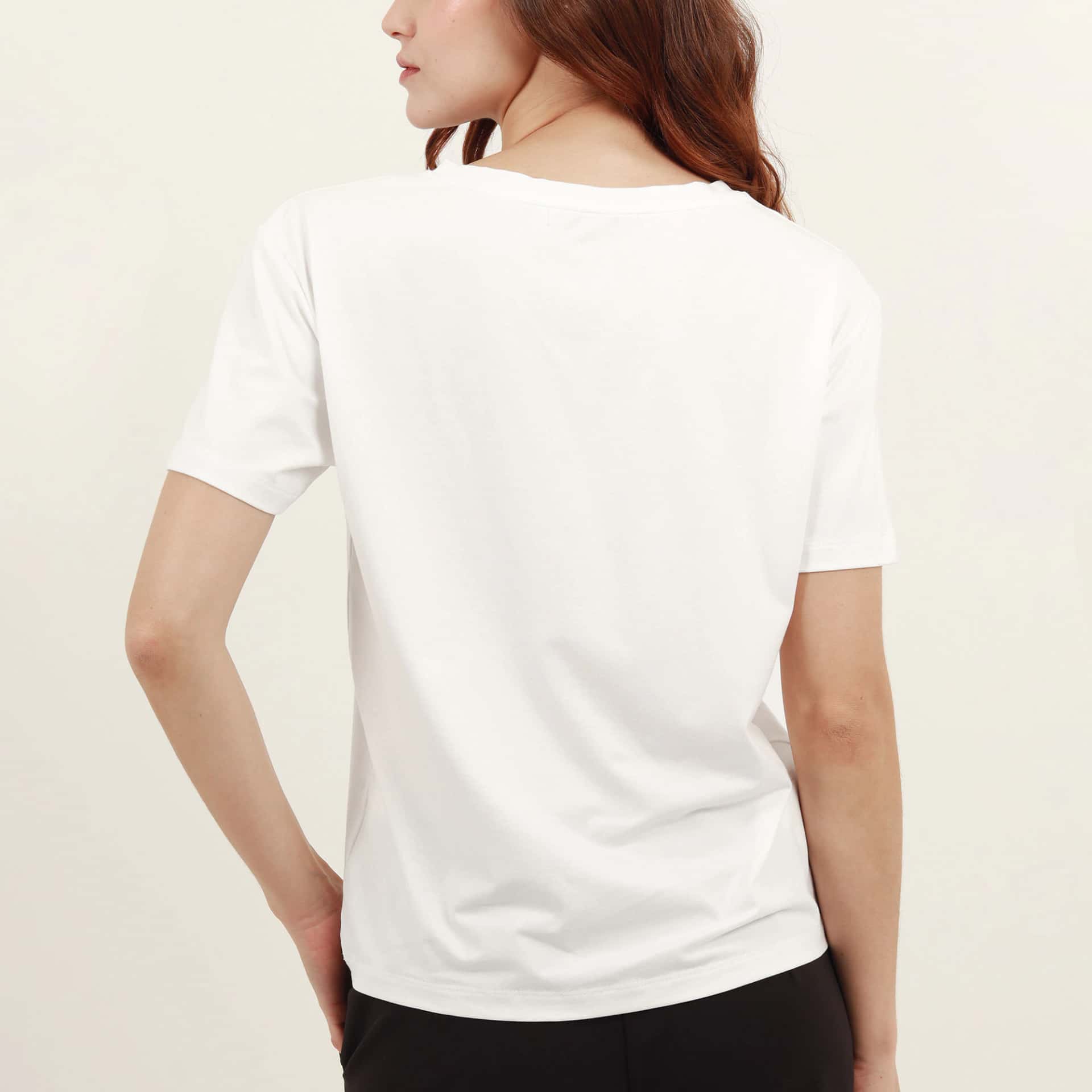 Camiseta básica cuello en V manga corta - miniatura 9