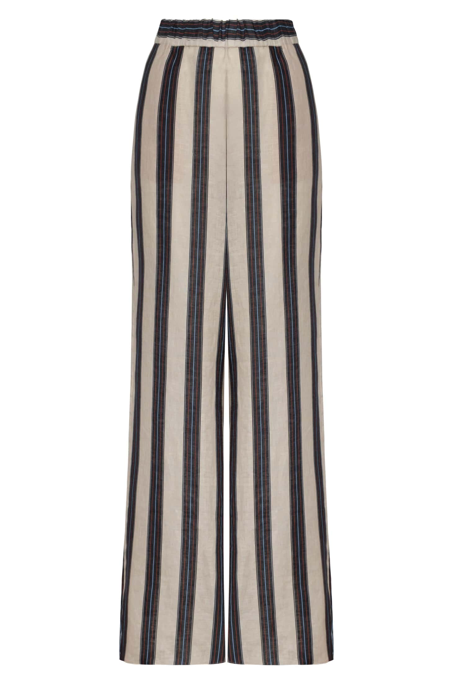 San Benito Linen Pants / Navy Stripes