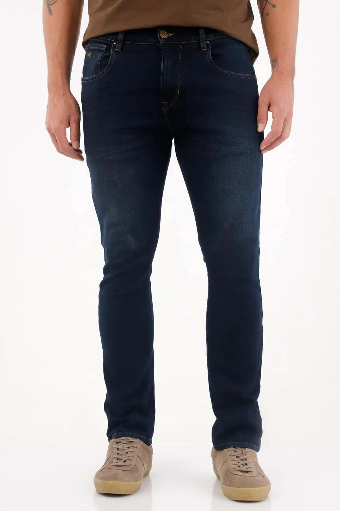 Jean Nudy oscuro para hombre