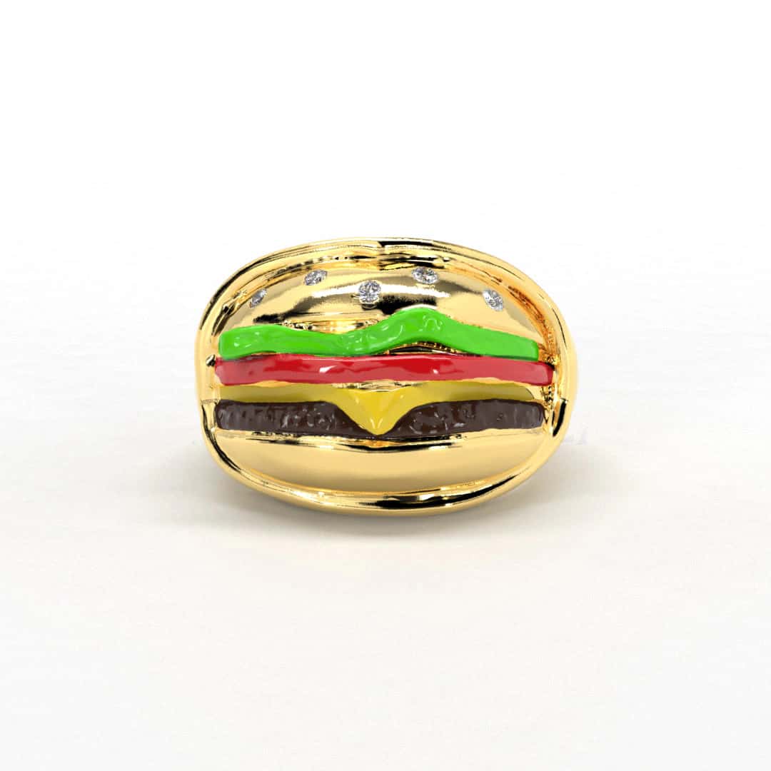 Fun Chessy Burger Ring