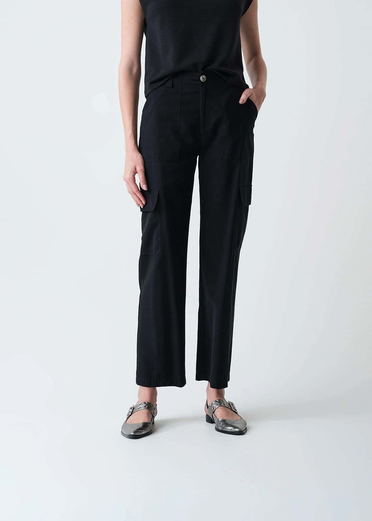 Pantalón Straight tiro alto
