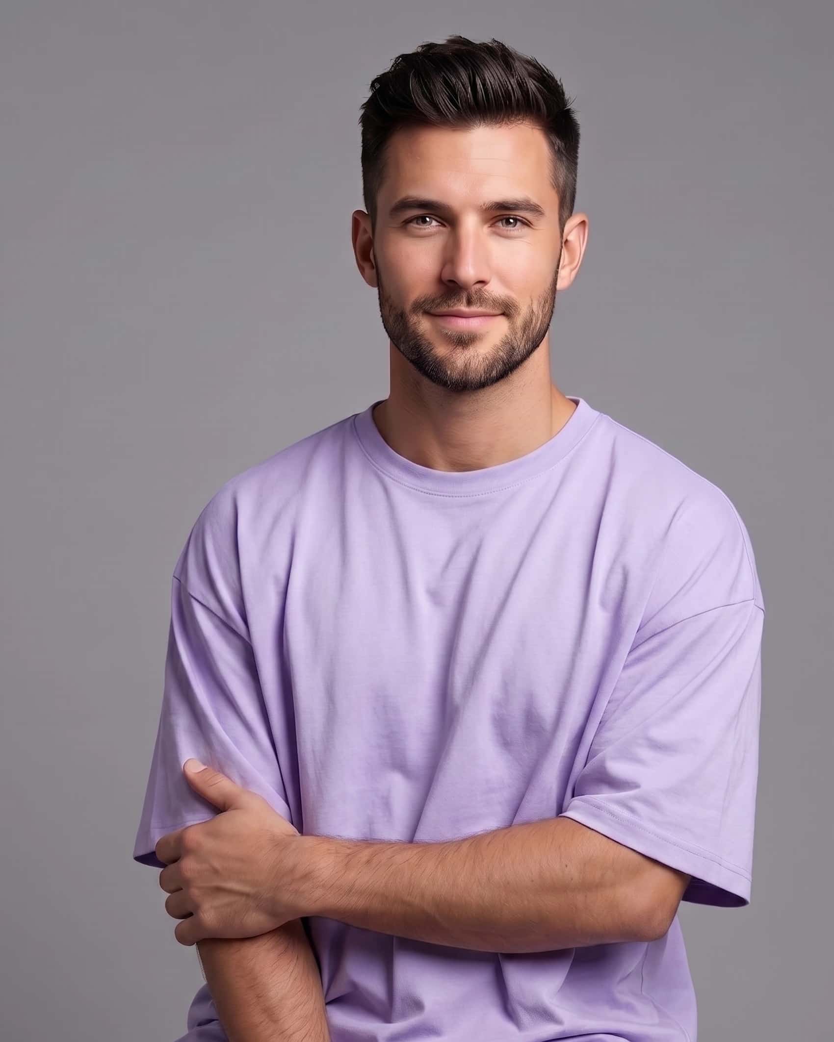 Camiseta Fist Basica Premium Stretch Lila