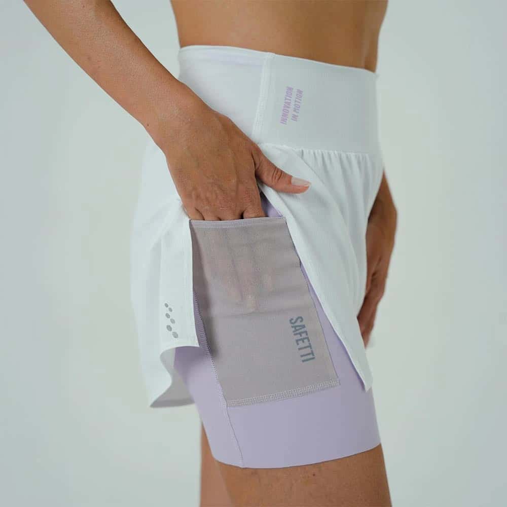 PANTALONETA RUNNING/PÁDEL BREEZE WHITE PARA MUJER - miniatura 5