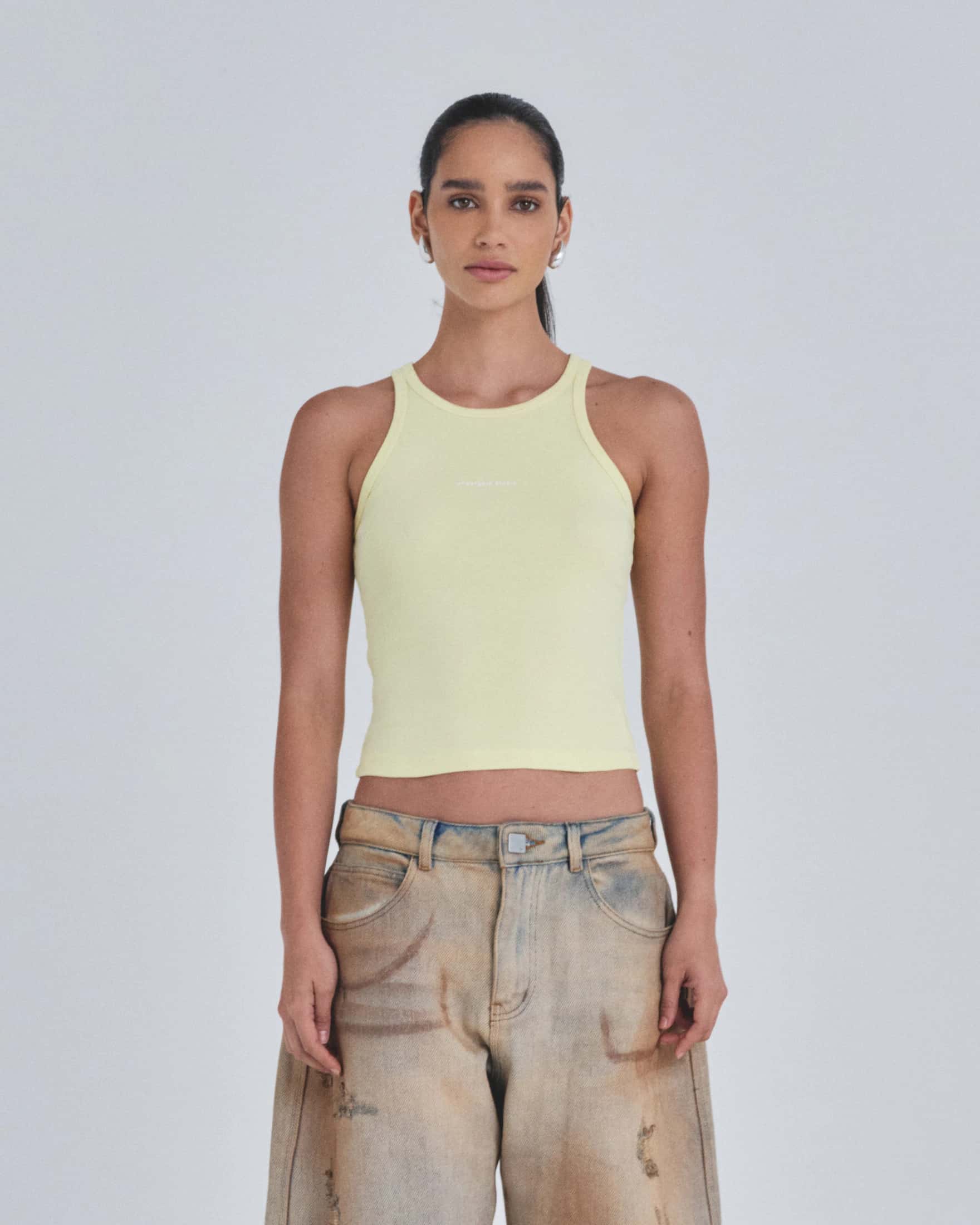 W Holy State 94 Halter Tank Top Yellow - miniatura 2