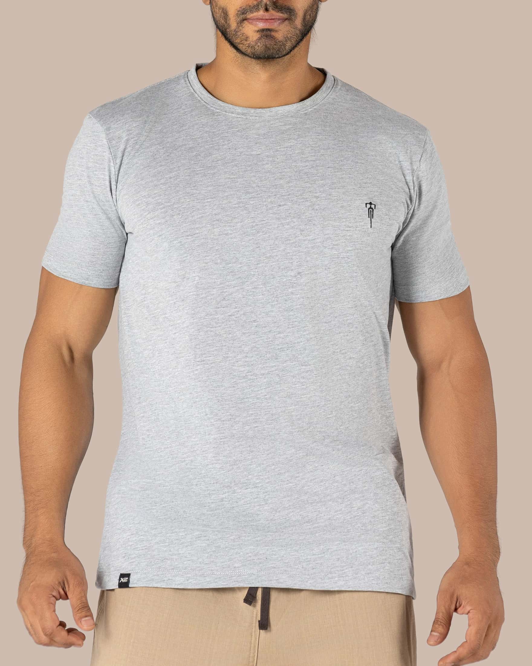 🎁GRATIS por la compra de 4 bóxer. Camiseta Cuello Redondo Algodón Desiderio Gris X2 - miniatura 2