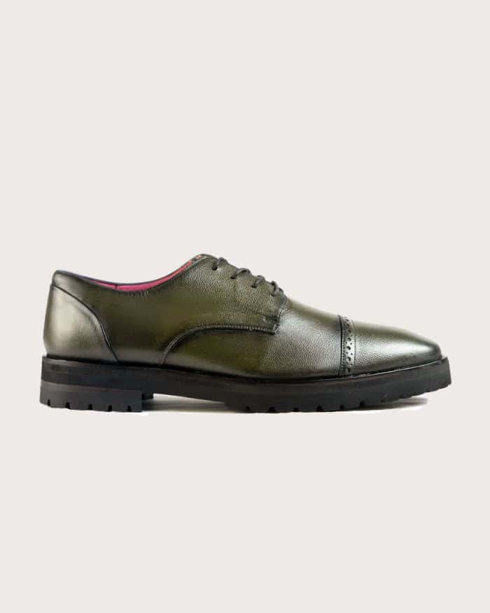 Oxford Cesare Verde Suela Ultraliviana