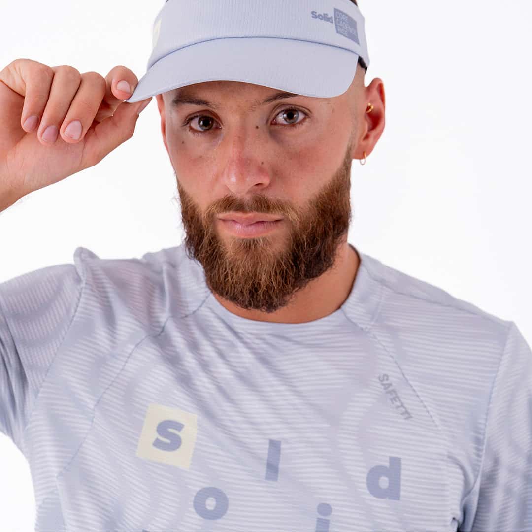 CAMISETA RUNNING MANGA CORTA PRO 405 GRIS CLARO PARA HOMBRE - miniatura 6