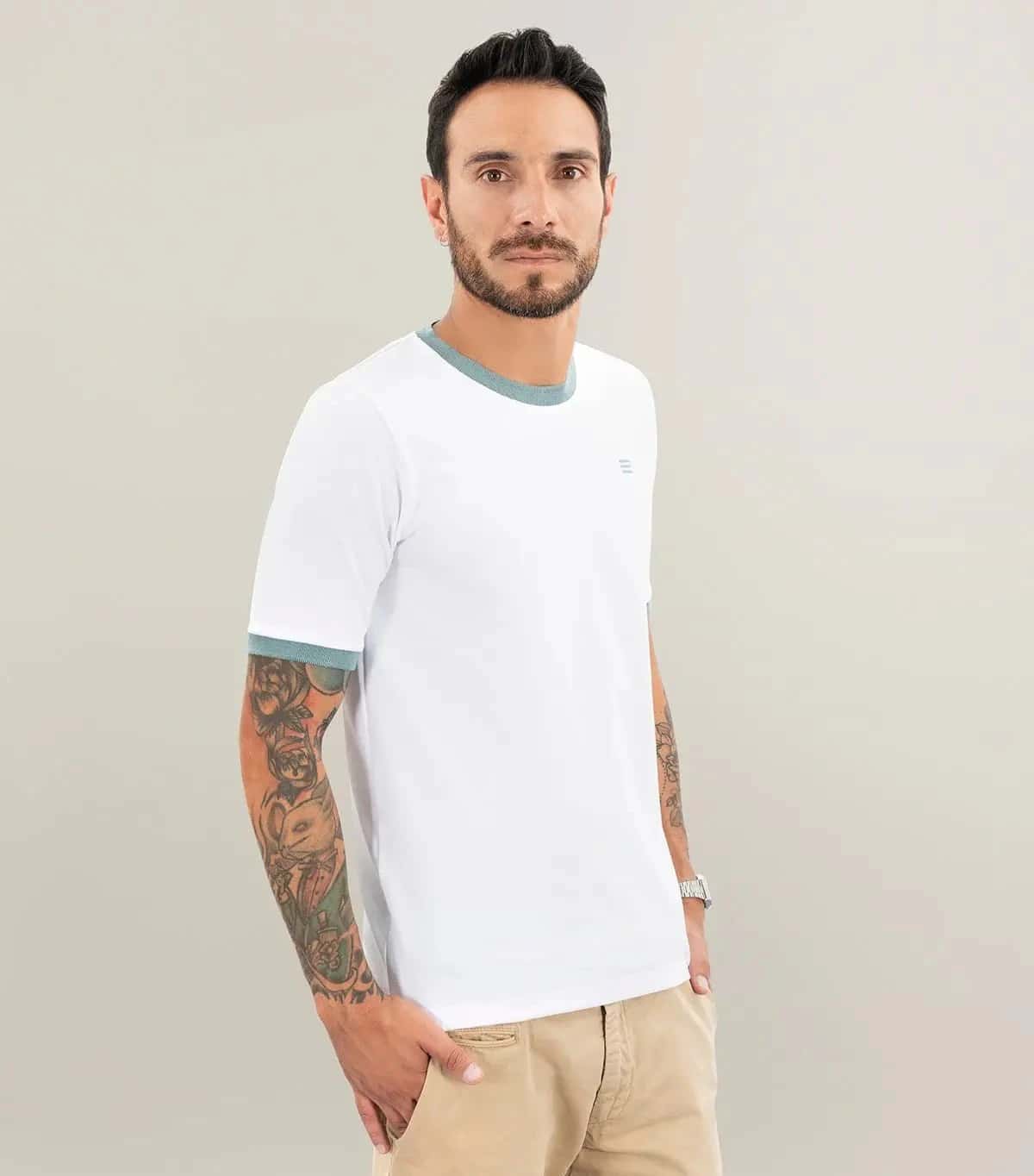 Camiseta - Bianca Collo Oliva