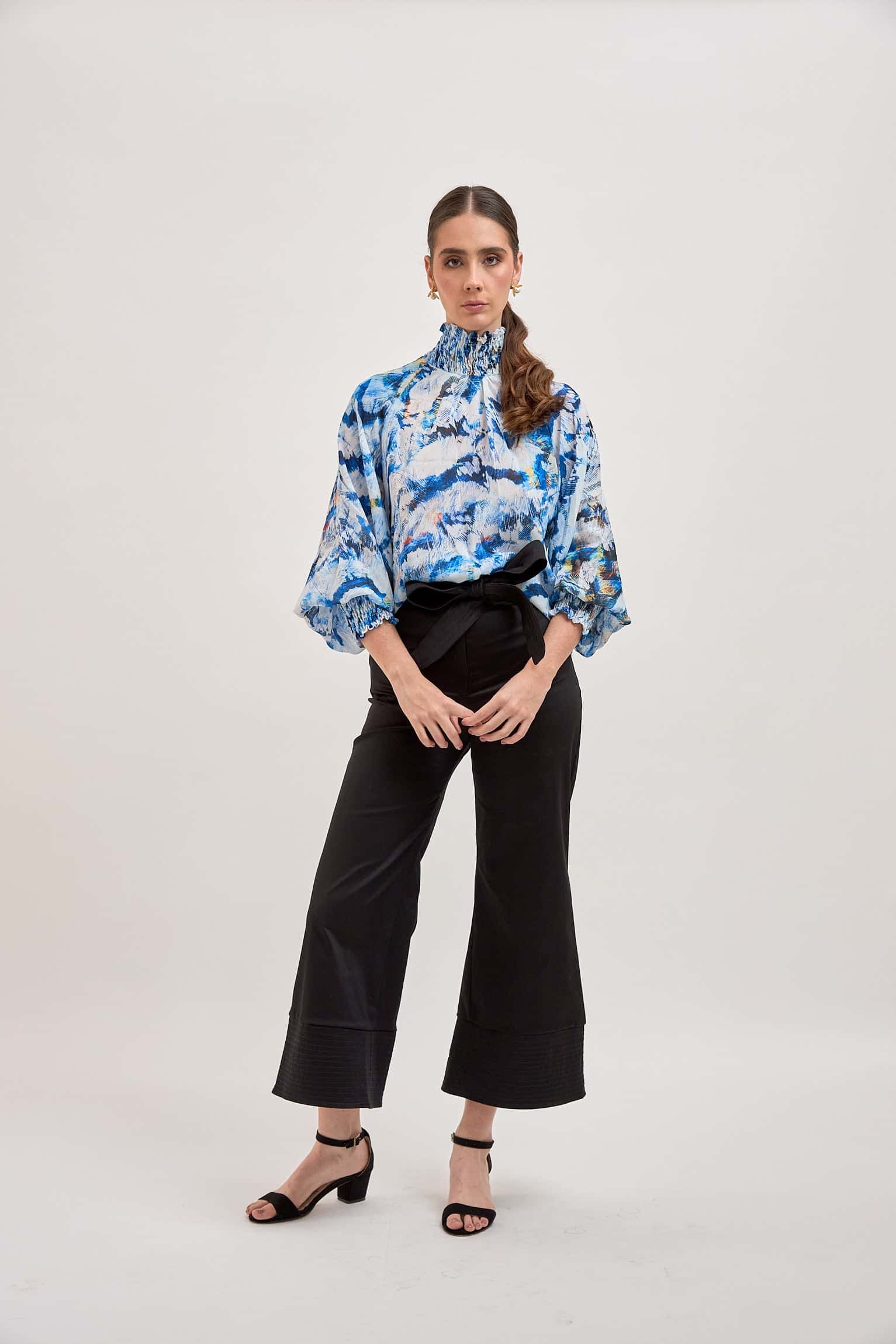 Blusa Brestel Plumas Azul - miniatura 7