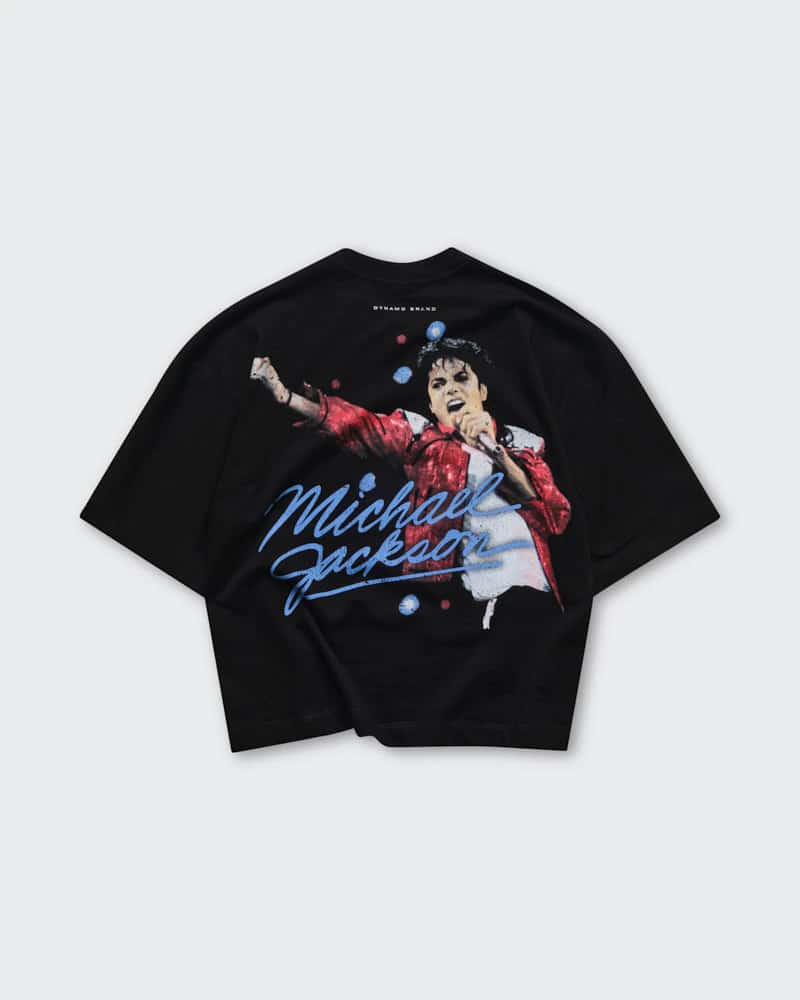 Camiseta Negra Boxy King of Pop - miniatura 7