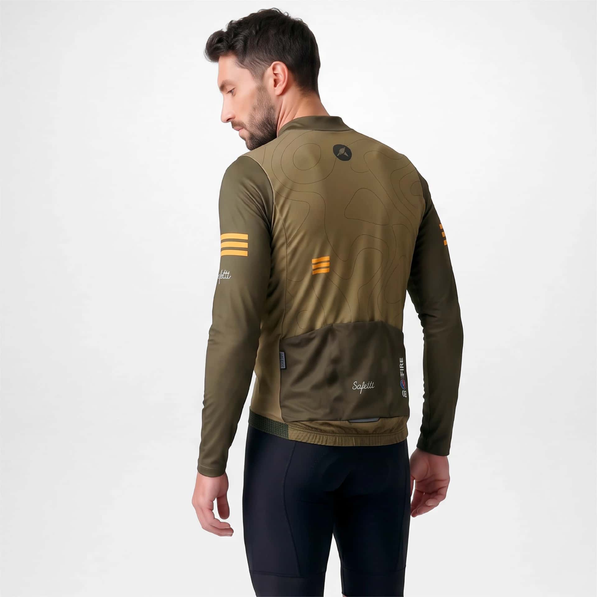 CAMISA CICLISMO MANGA LARGA S-FIRE GREEN PARA HOMBRE - miniatura 2
