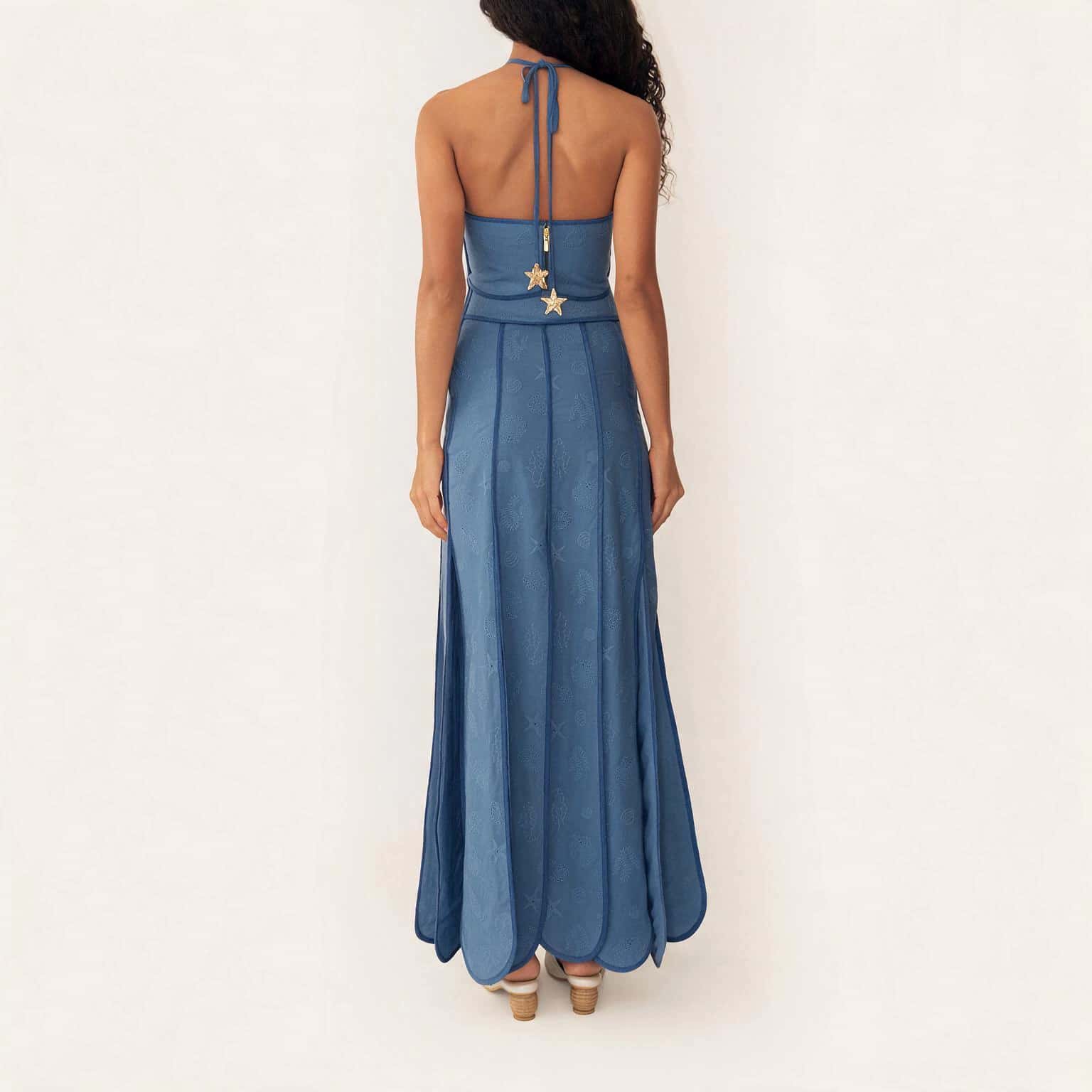LENNY TOP (COQUINA DEEP SEA BLUE SEASHELLS - miniatura 4