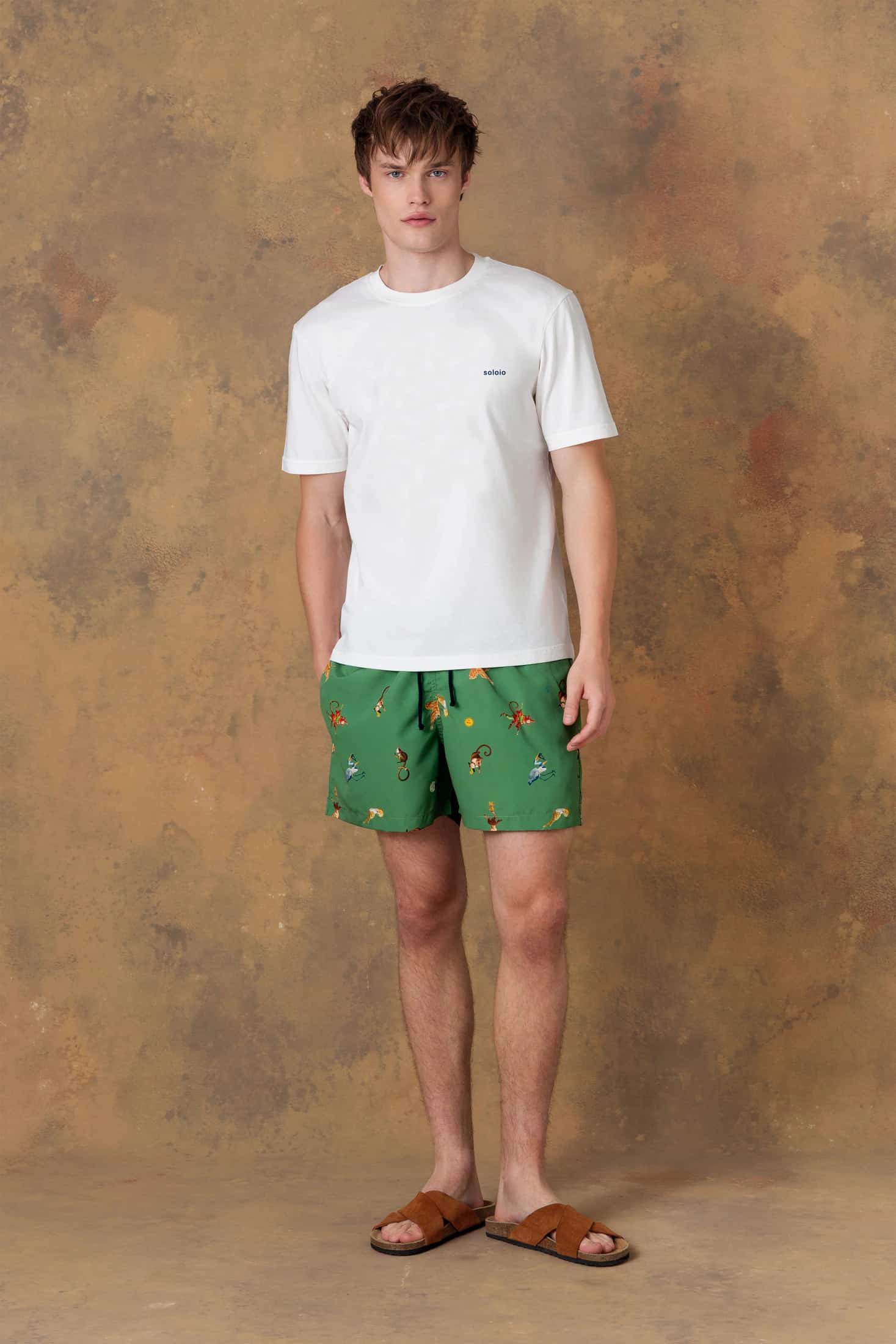 Men's cotton t-shirt teodor white