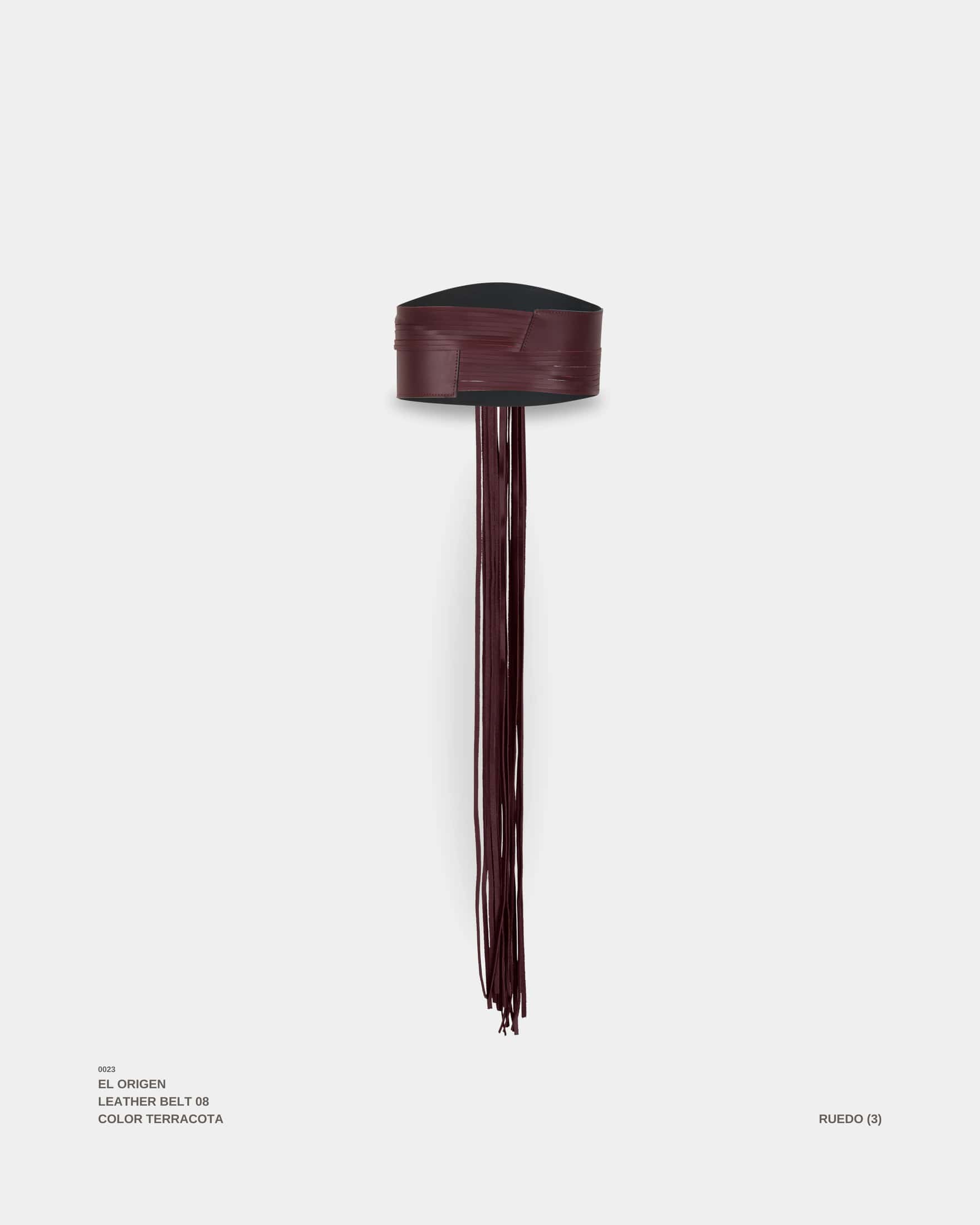 "EL VIENTO" BELT VINO - miniatura 6