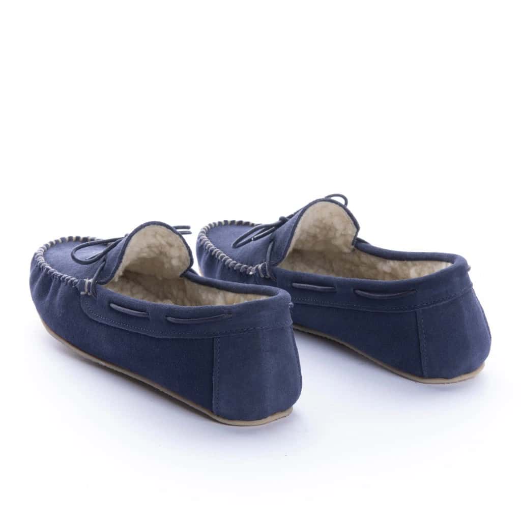 Pantuflas Apaches Mujer Azul Navy - miniatura 3