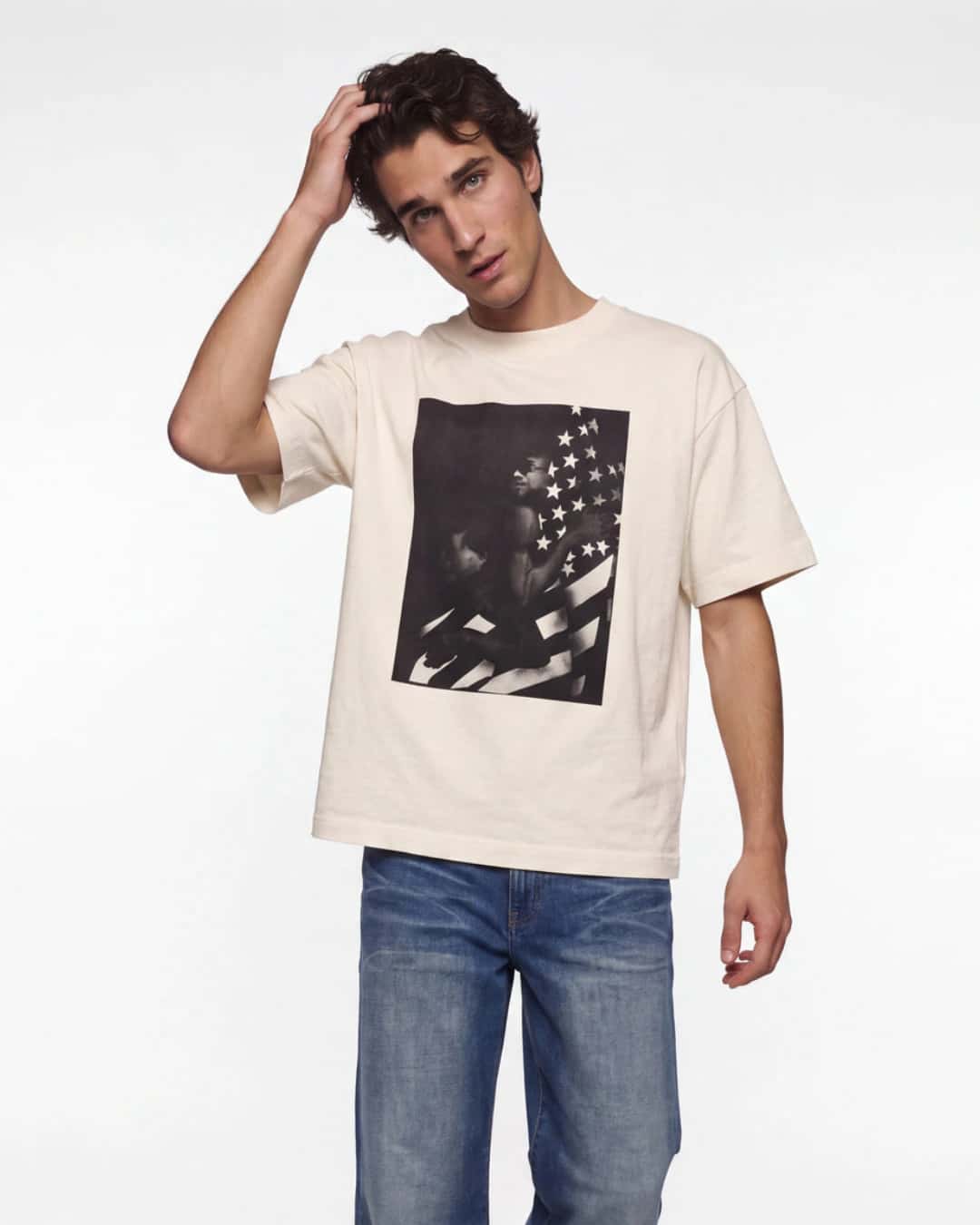 I <3 AMERICA CREME T-SHIRT - miniatura 3