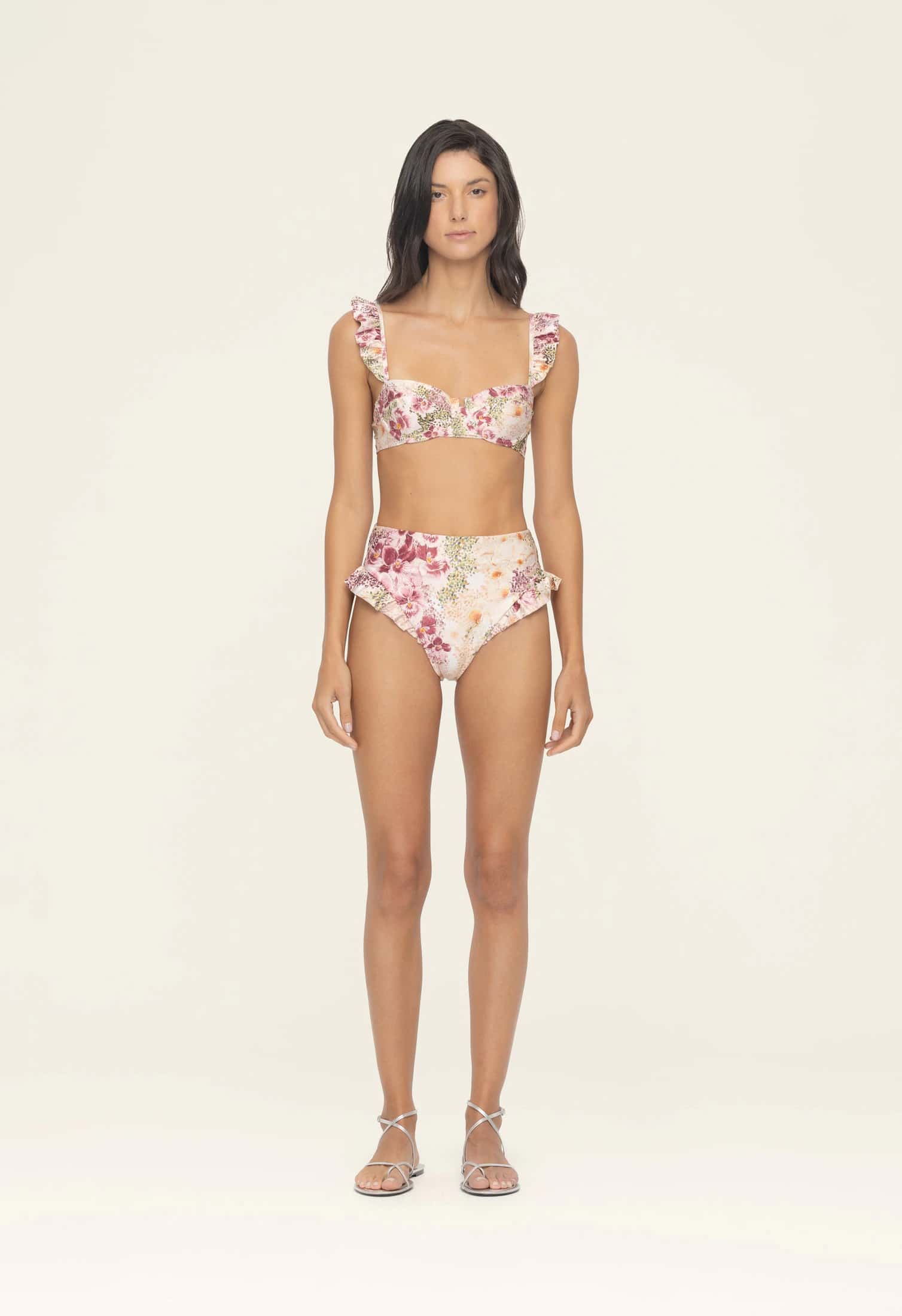 Kiwi Florecer Bikini Top