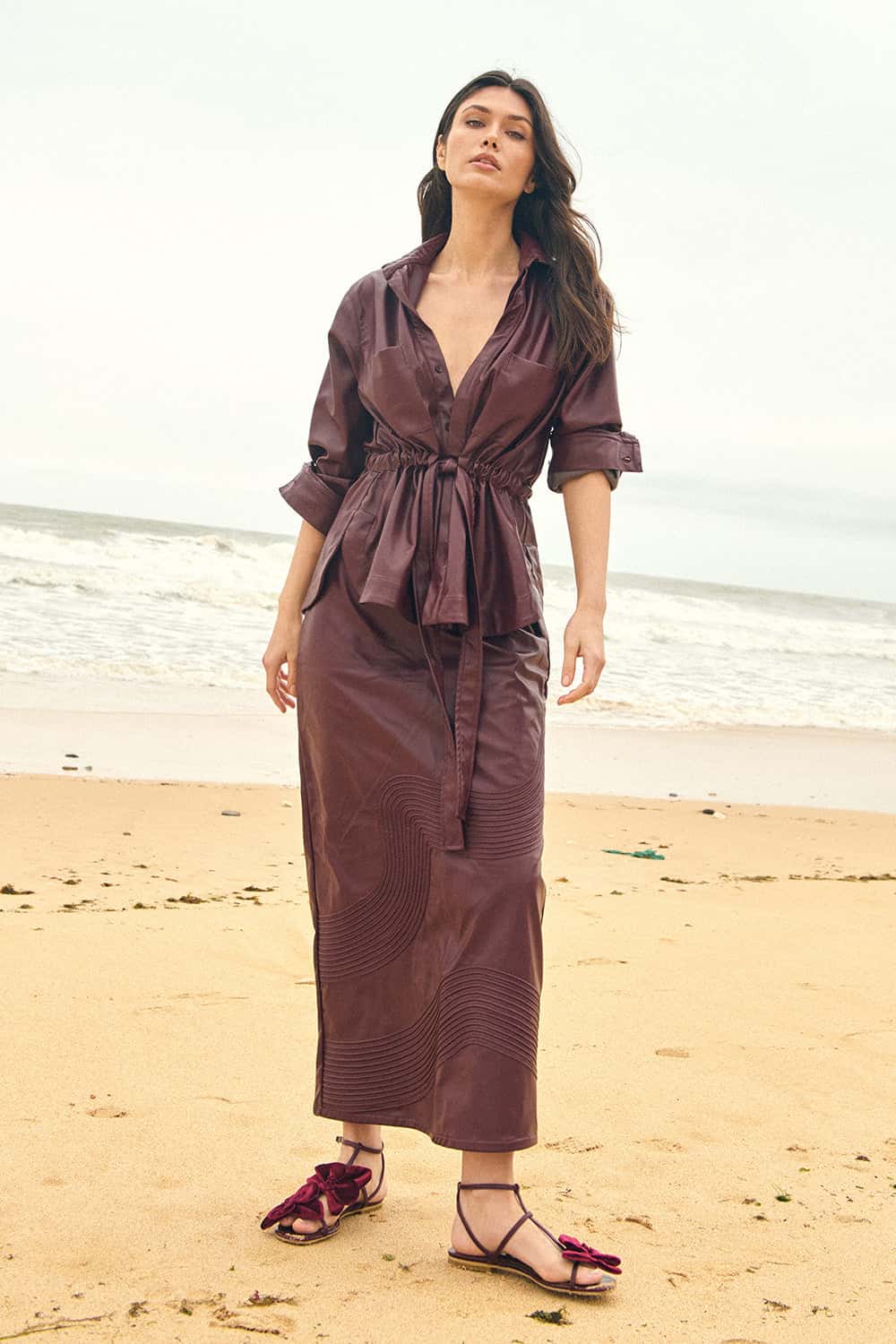 Falda castelo burgundy