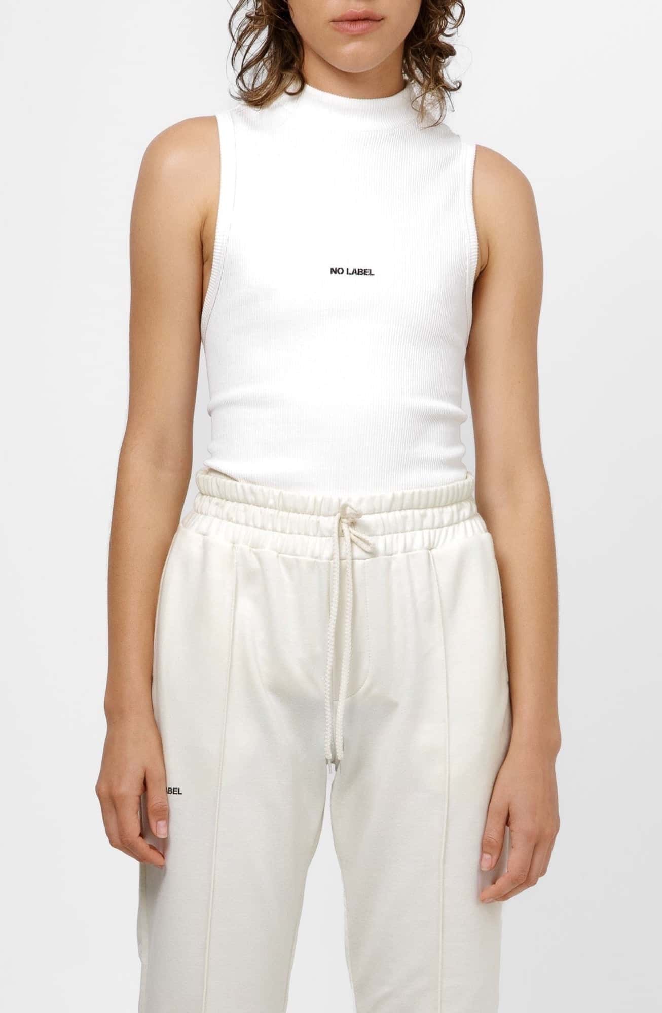 Hi-Neck Tank Top - Blanco (Tipo B)