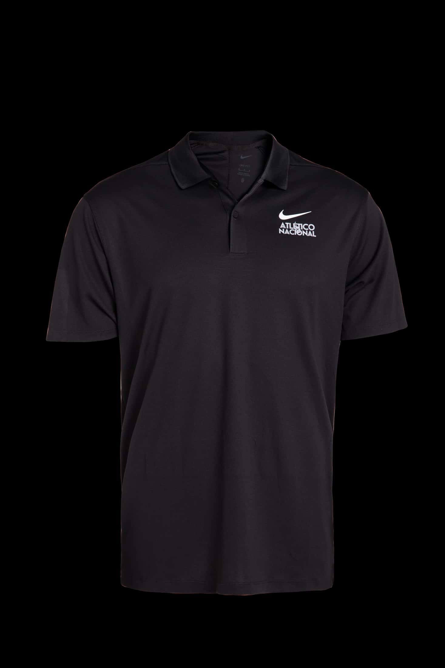 POLO NEGRA HOMBRE NIKE SWOOSH BLANCO
