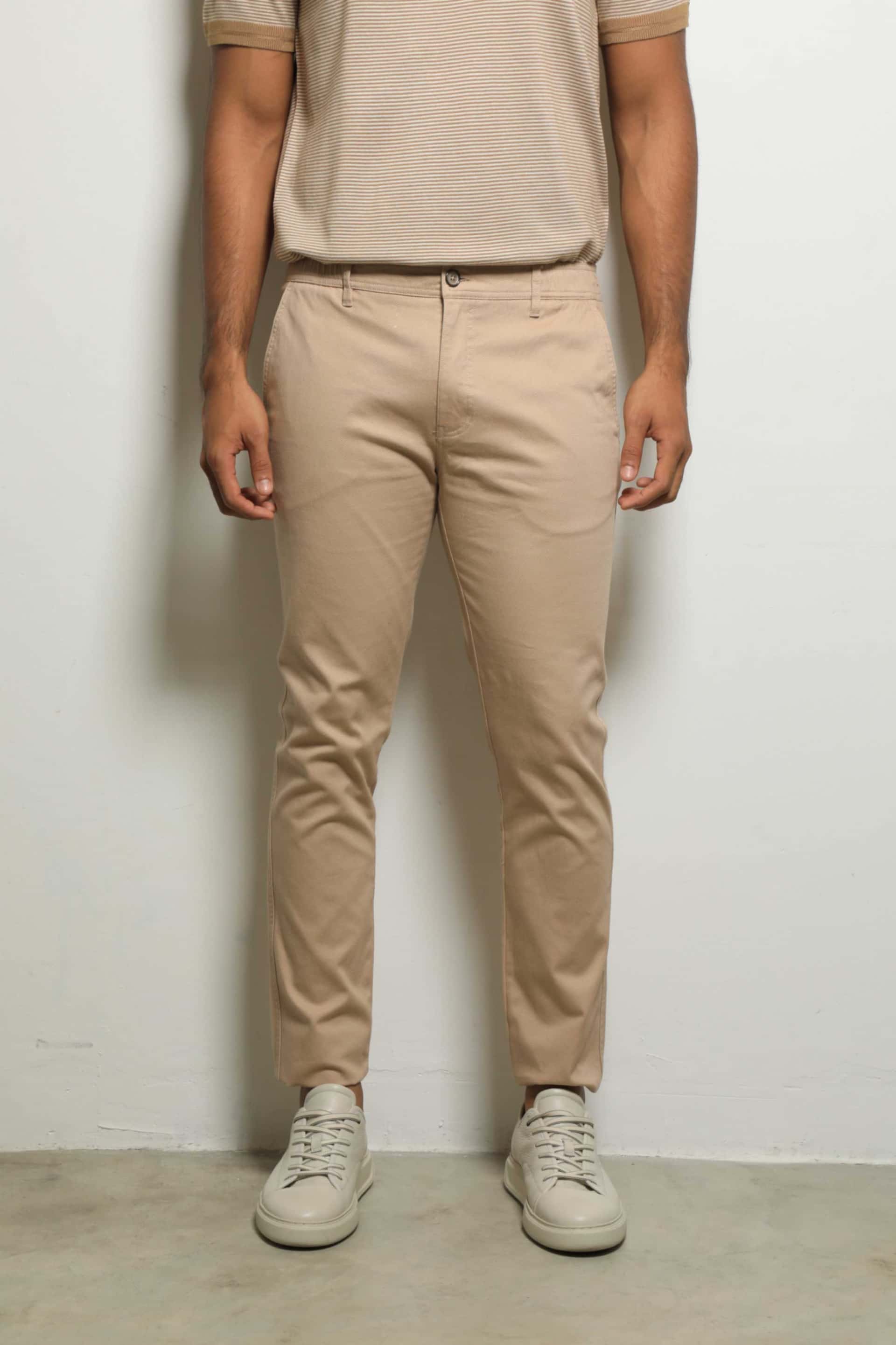 Pantalón Chino Pique Cafe Claro