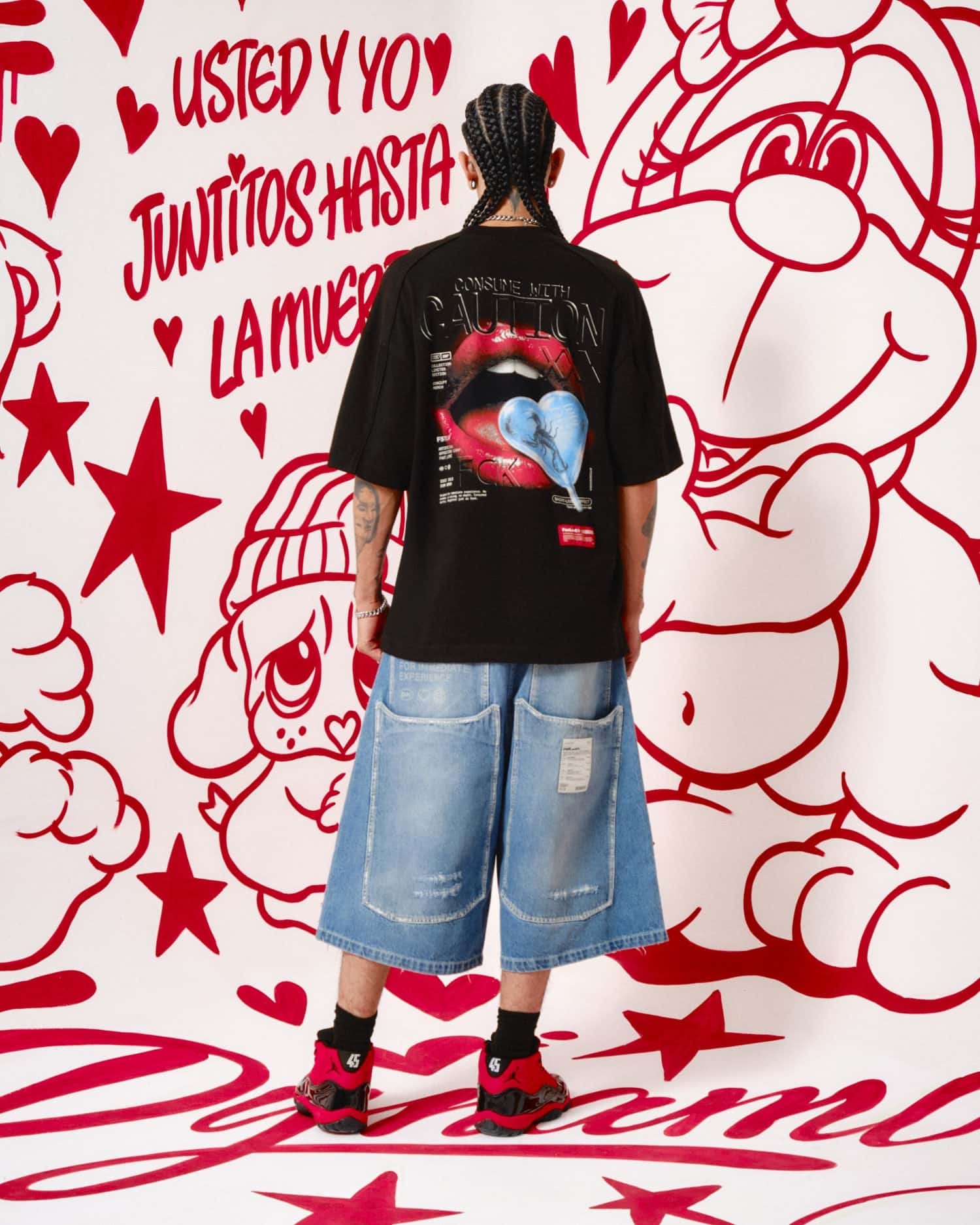 Camiseta Negra Oversize - Edición Fast Love - miniatura 3