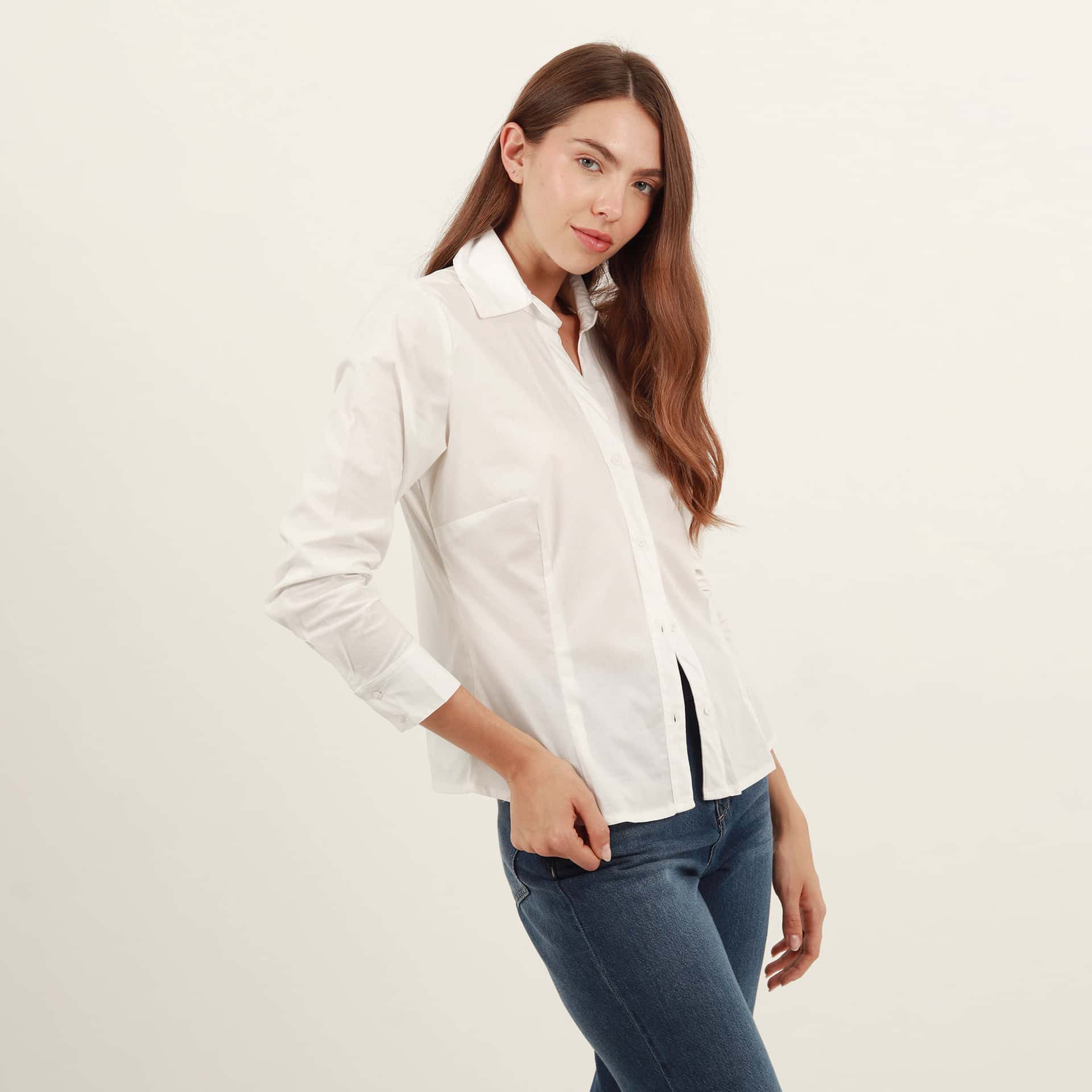 Camisa clásica manga larga con pinzas - miniatura 8