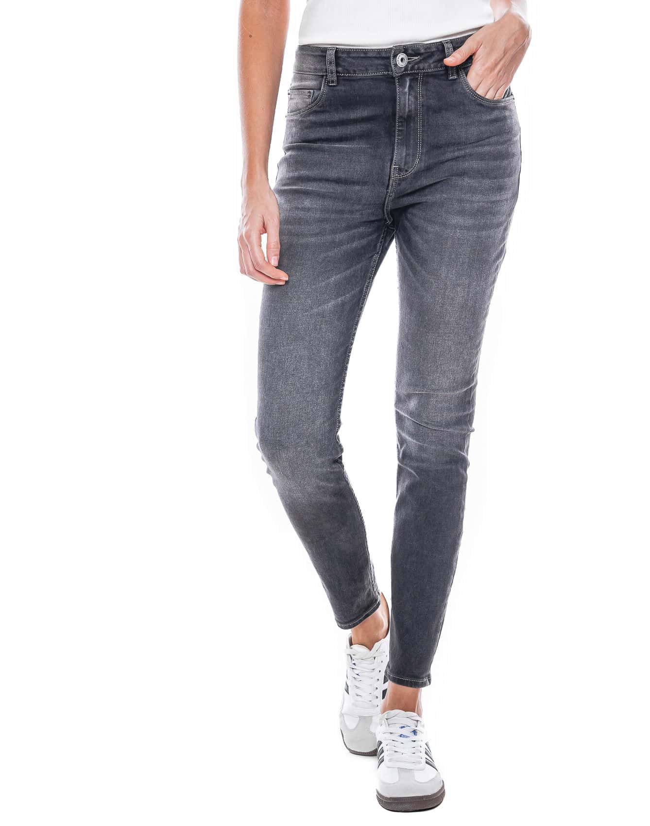 Black Denim High Waist Skinny Fit Jeans