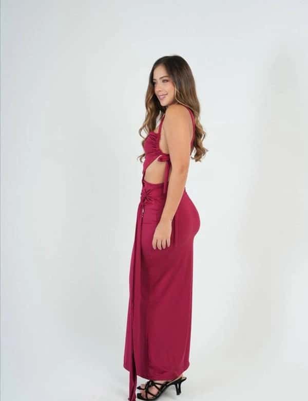 Vestido Luciana Vinotinto