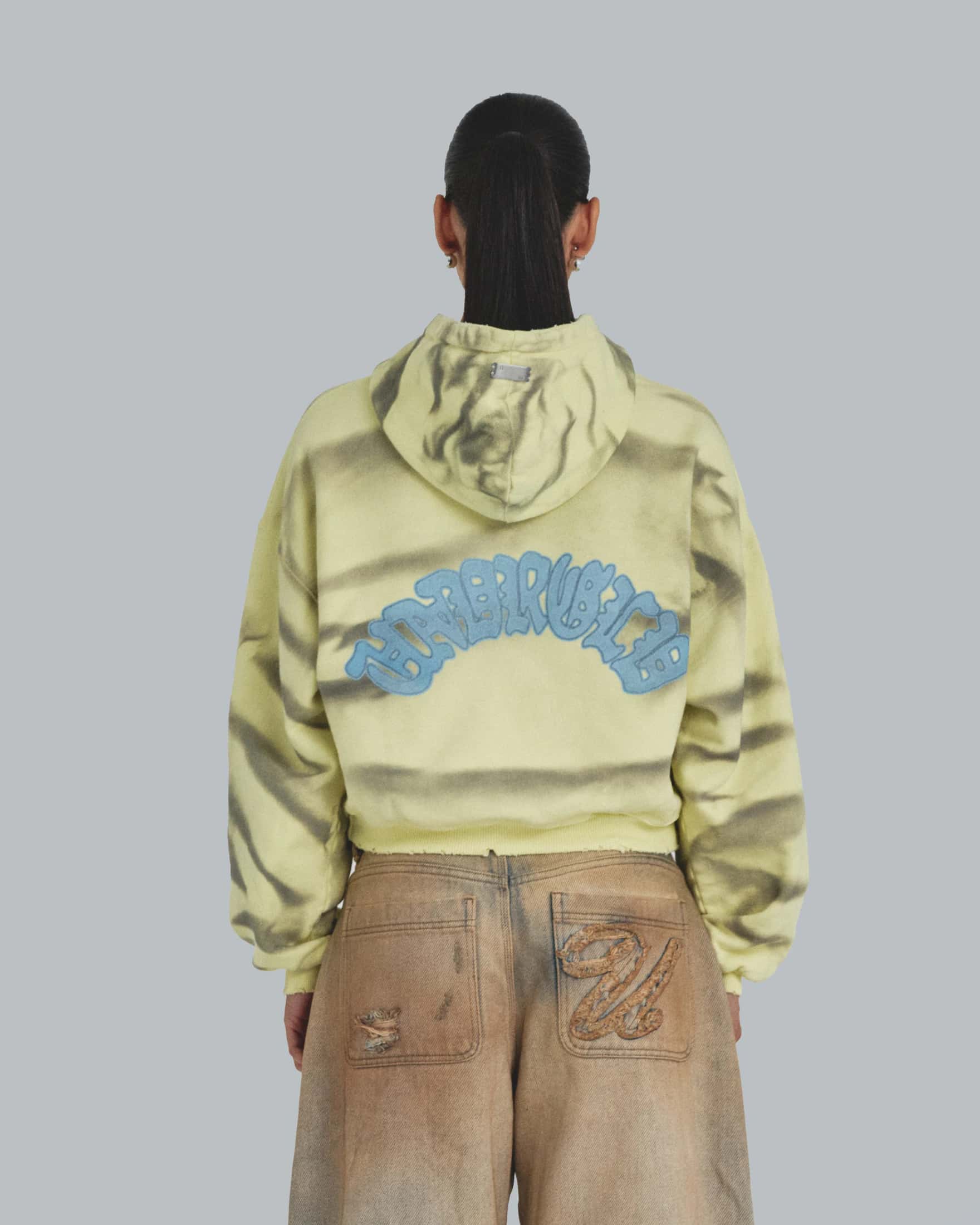 W Holy State Divinity Boxy Fit Hoodie Aged Yellow - miniatura 7