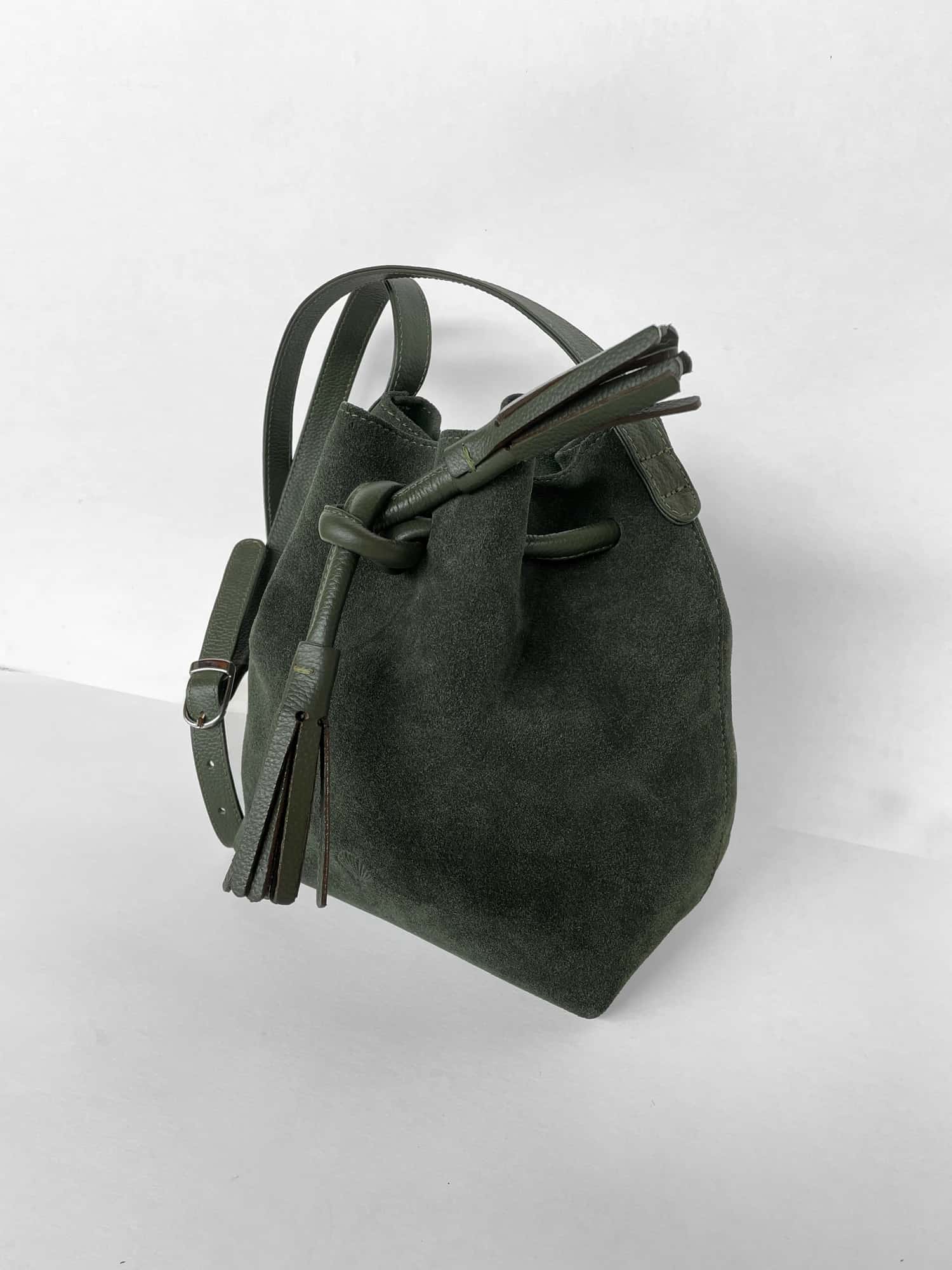 Boho Bucket - Verde, Edición en gamuza. - miniatura 3