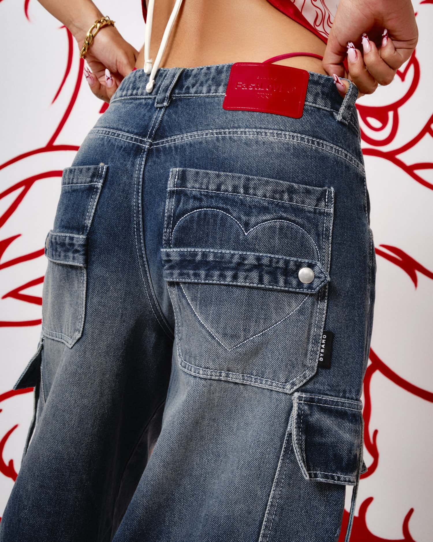 Jeans Azul Barrel - Edición Fast Love - miniatura 2
