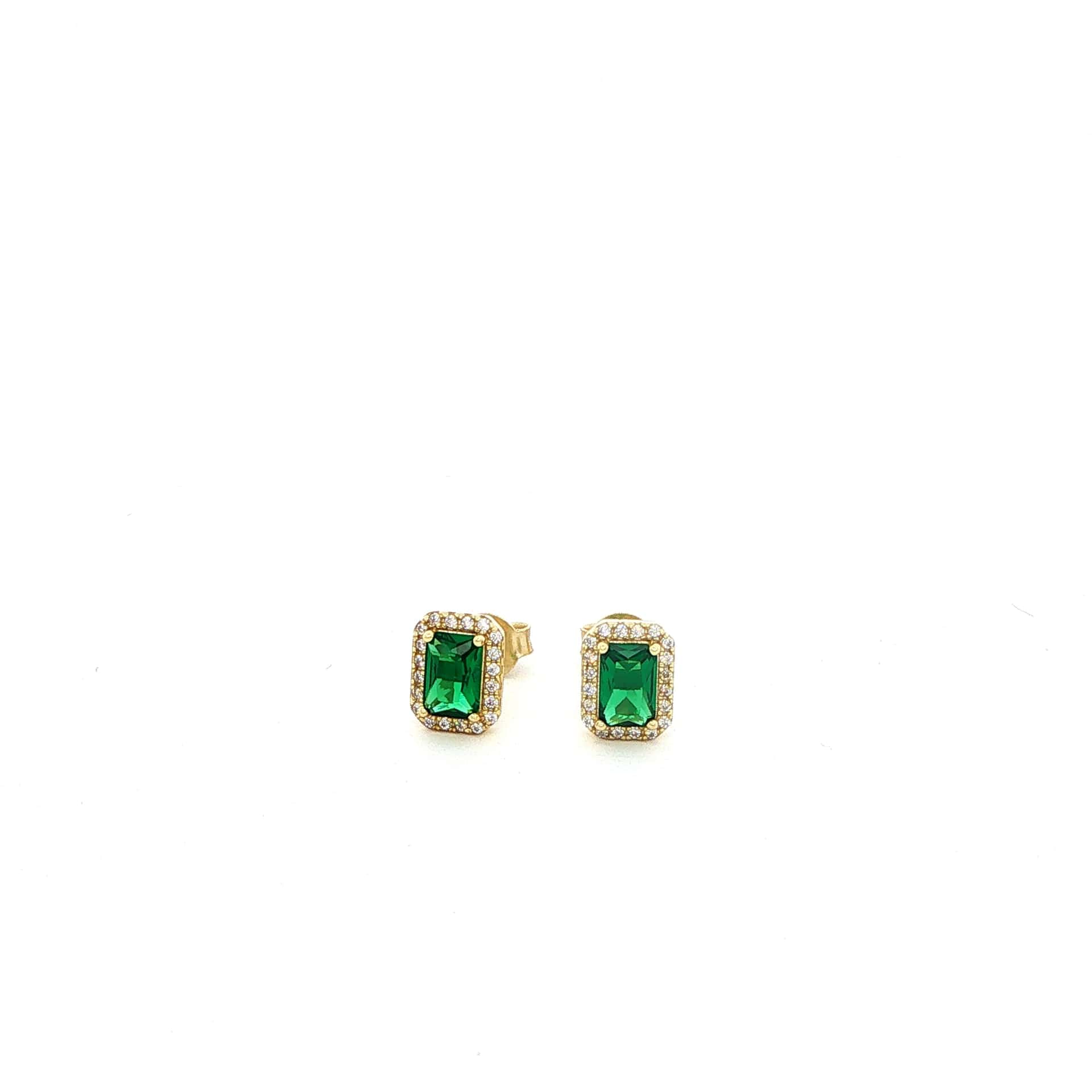 Square Halo Earrings