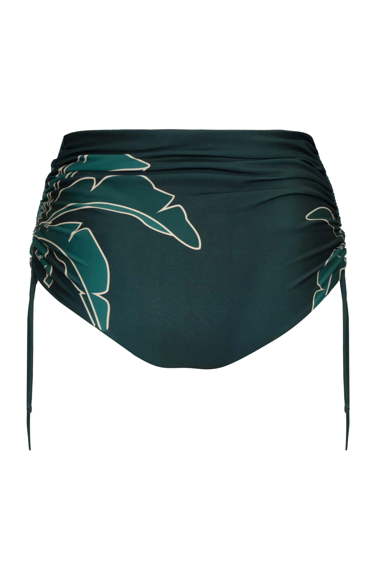 Victoria Hand Embroidered Bottom / Aquamarine Palms - Metallic Mint - miniatura 2