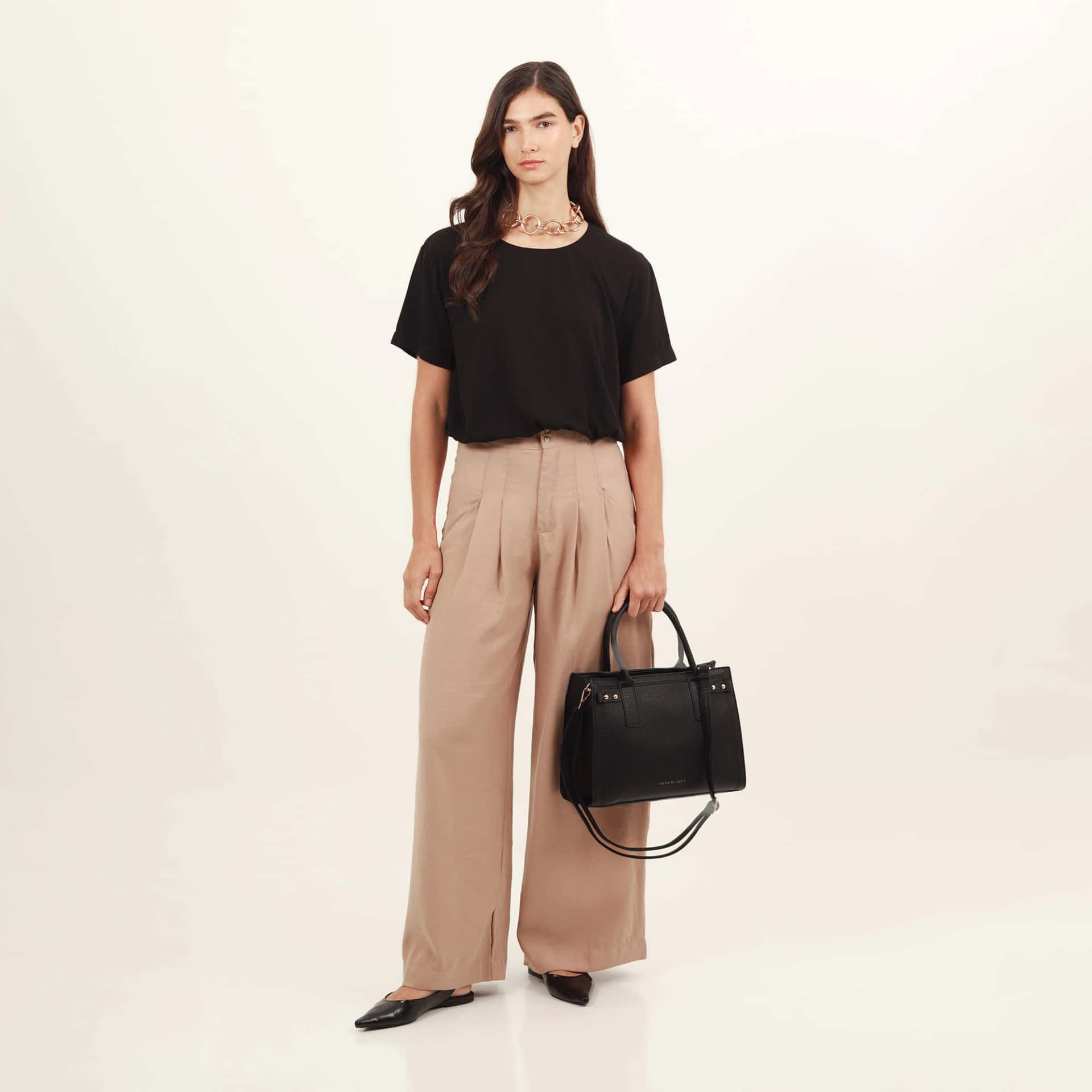 Bolso mini manos libres cuero sintético - miniatura 3