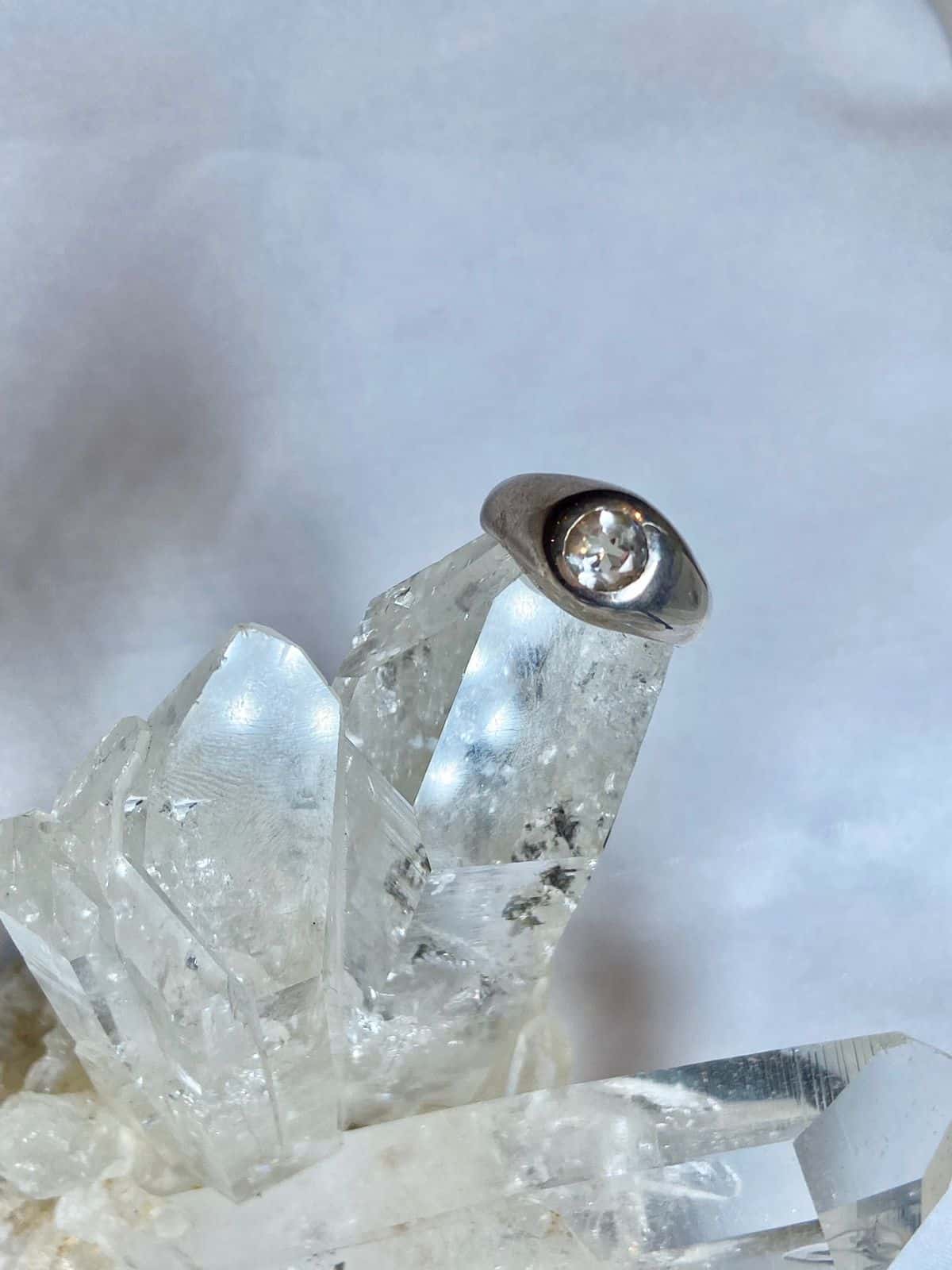 Anillo cuarzo Transparente