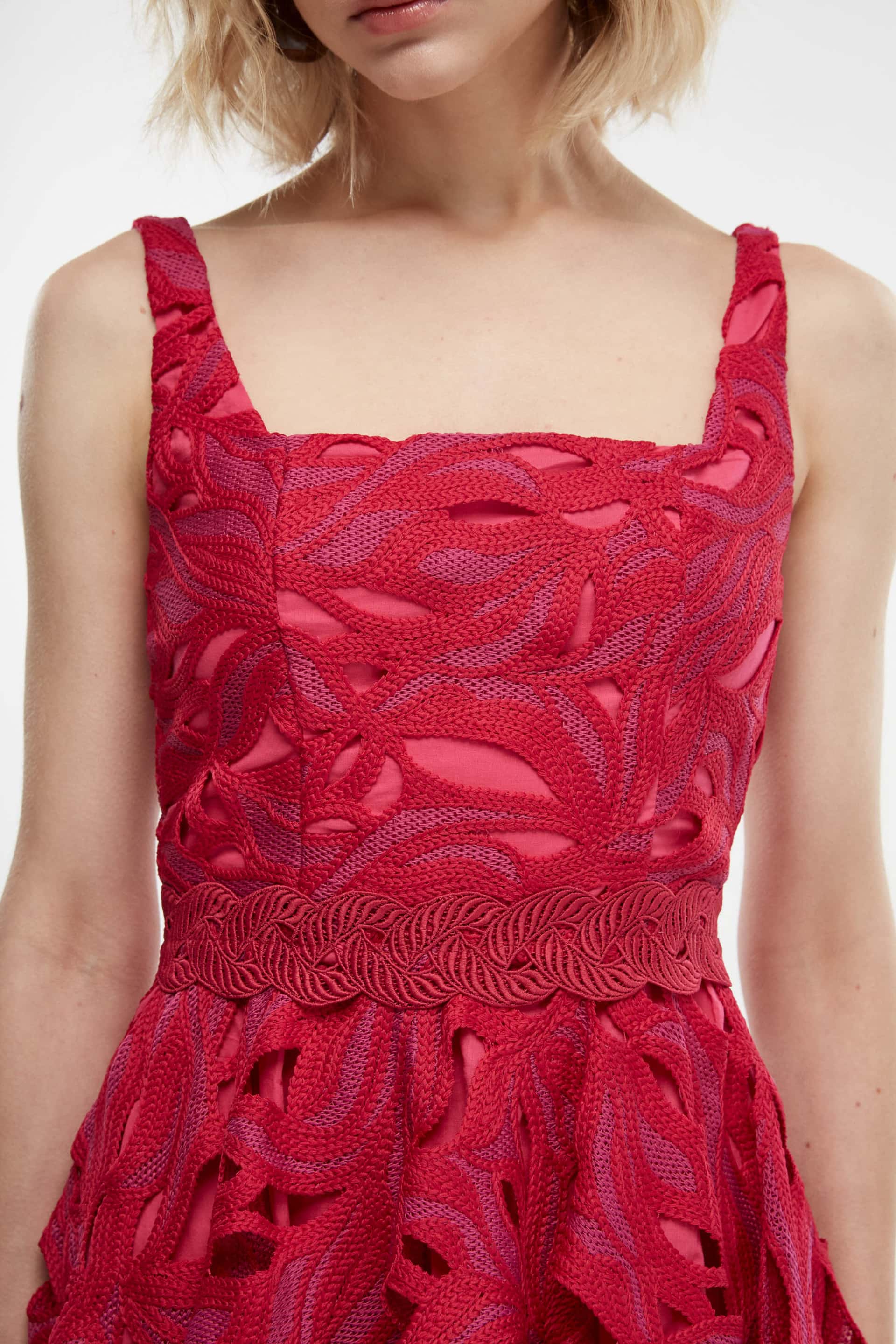 OCASO MINI DRESS BURGUNDY - miniatura 4