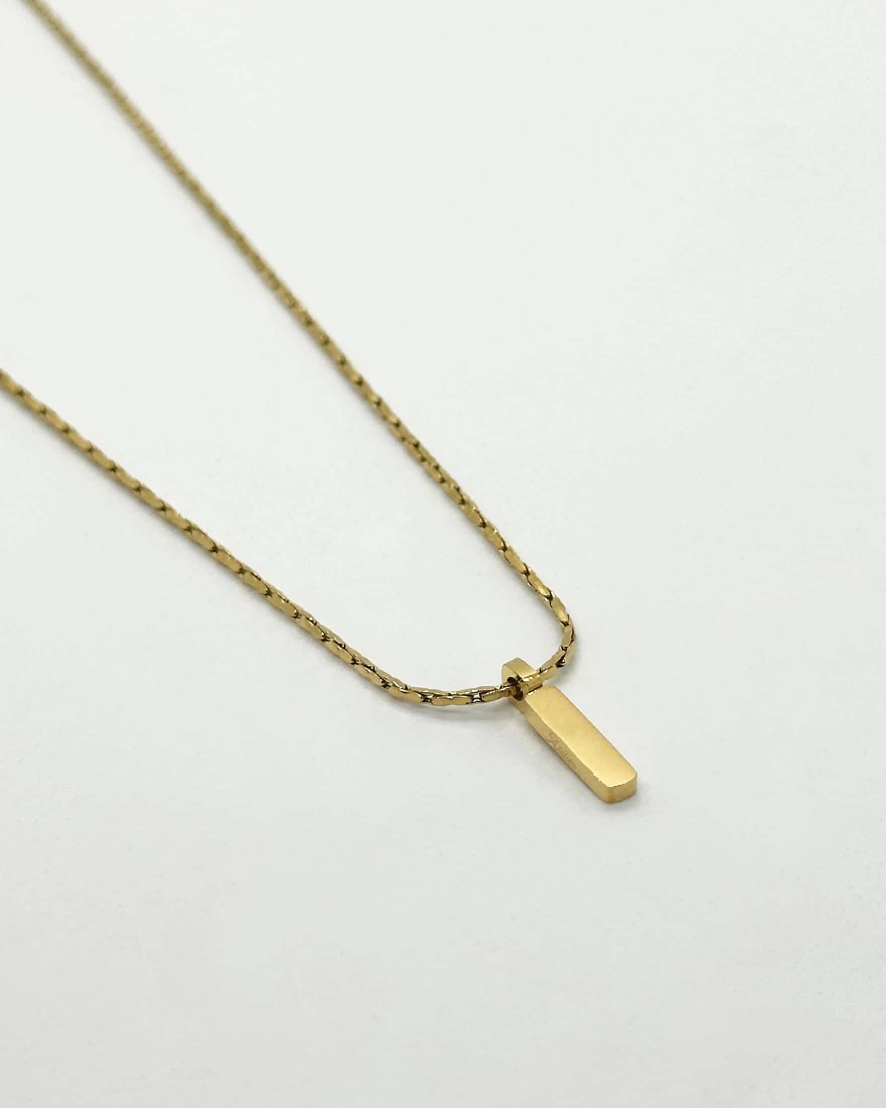 Box Pendant - Gold