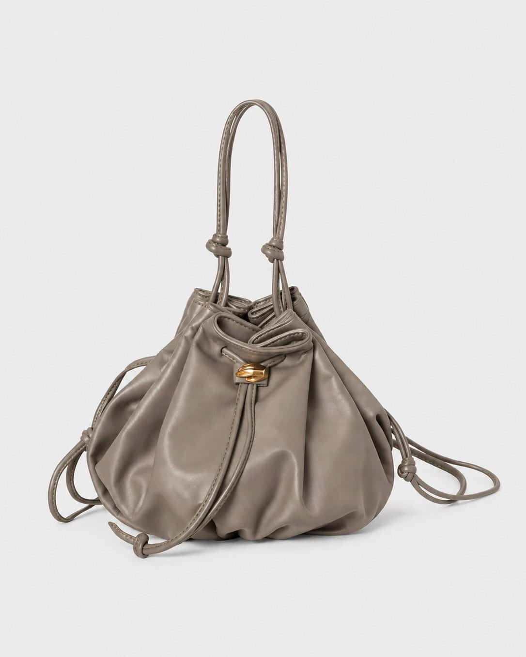 Alpha Taupe Leather Bag